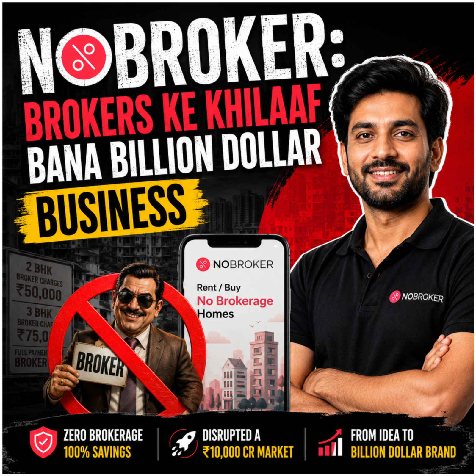 NoBroker: Brokers Ke Khilaaf Bana Billion Dollar Business episode artwork