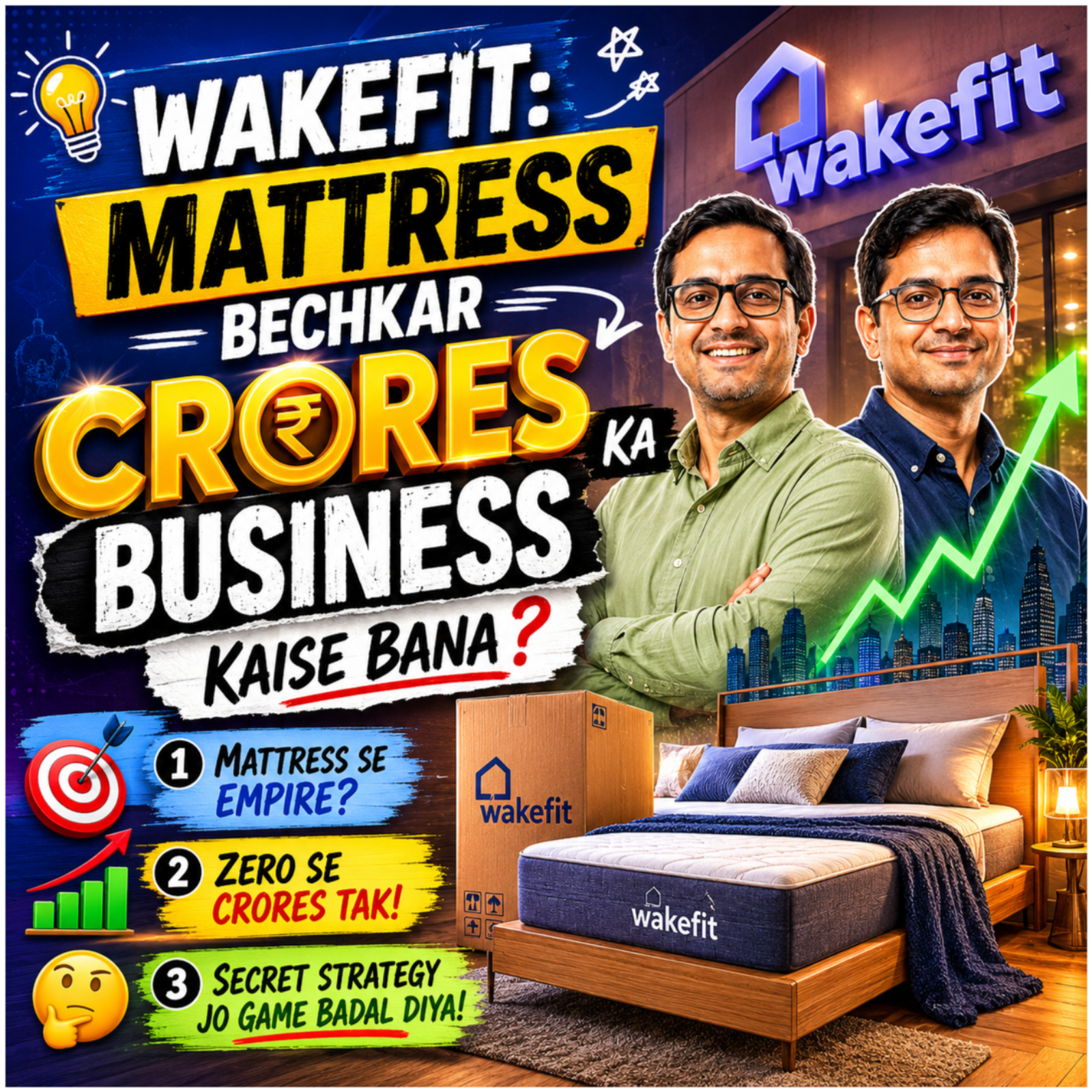 Wakefit: Mattress Bechkar Crores Ka Business Kaise Bana? episode artwork