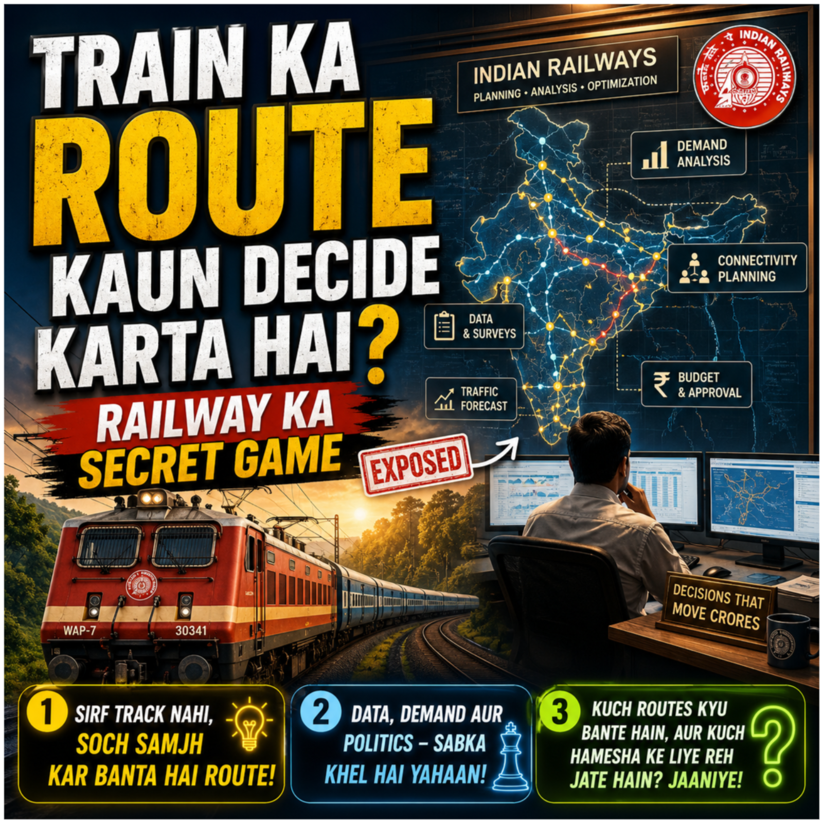 Train Ka Route Kaun Decide Karta Hai? Railway Ka Secret Game episode artwork