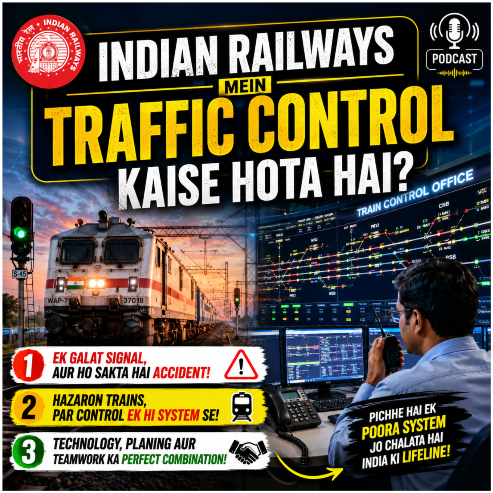 Indian Railways Mein Traffic Control Kaise Hota Hai? episode artwork