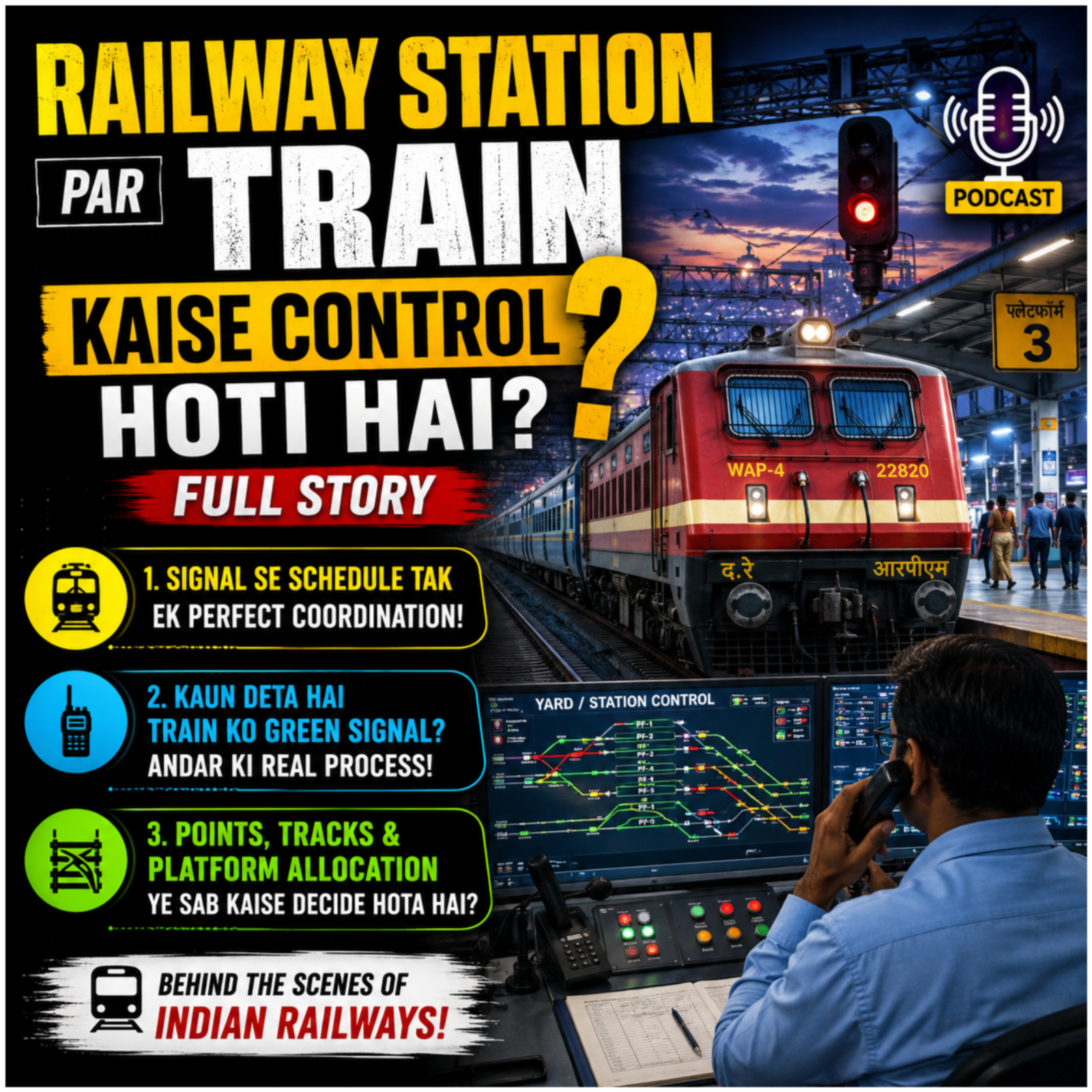 Railway Station Par Train Kaise Control Hoti Hai? Full Story episode artwork