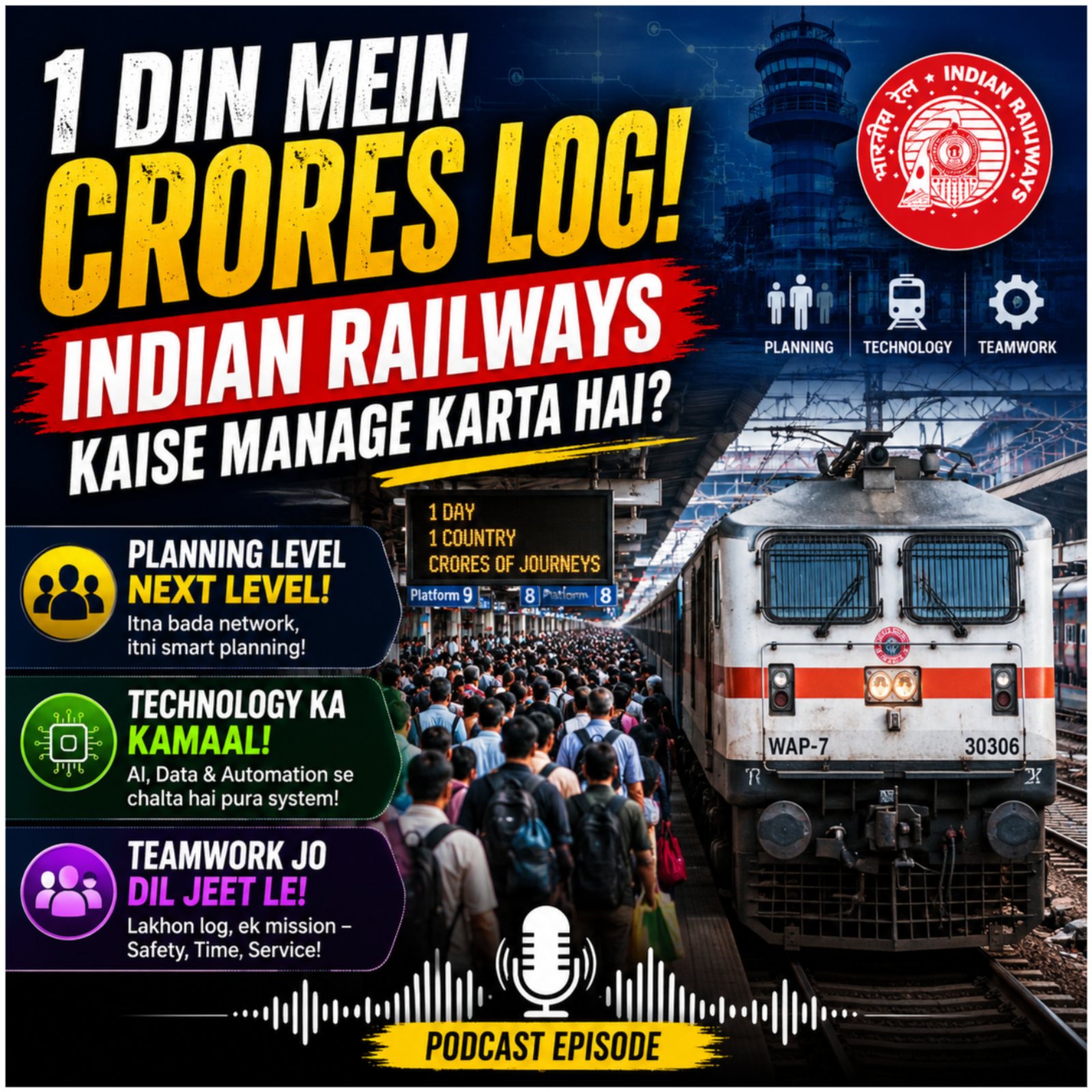 1 Din Mein Crores Log! Indian Railways Kaise Manage Karta Hai? episode artwork