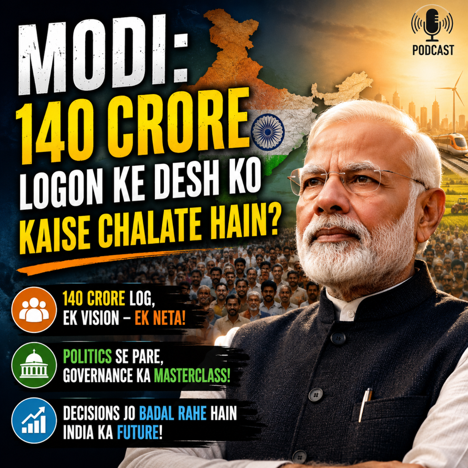 Modi: 140 Crore Logon Ke Desh Ko Kaise Chalate Hain? episode artwork