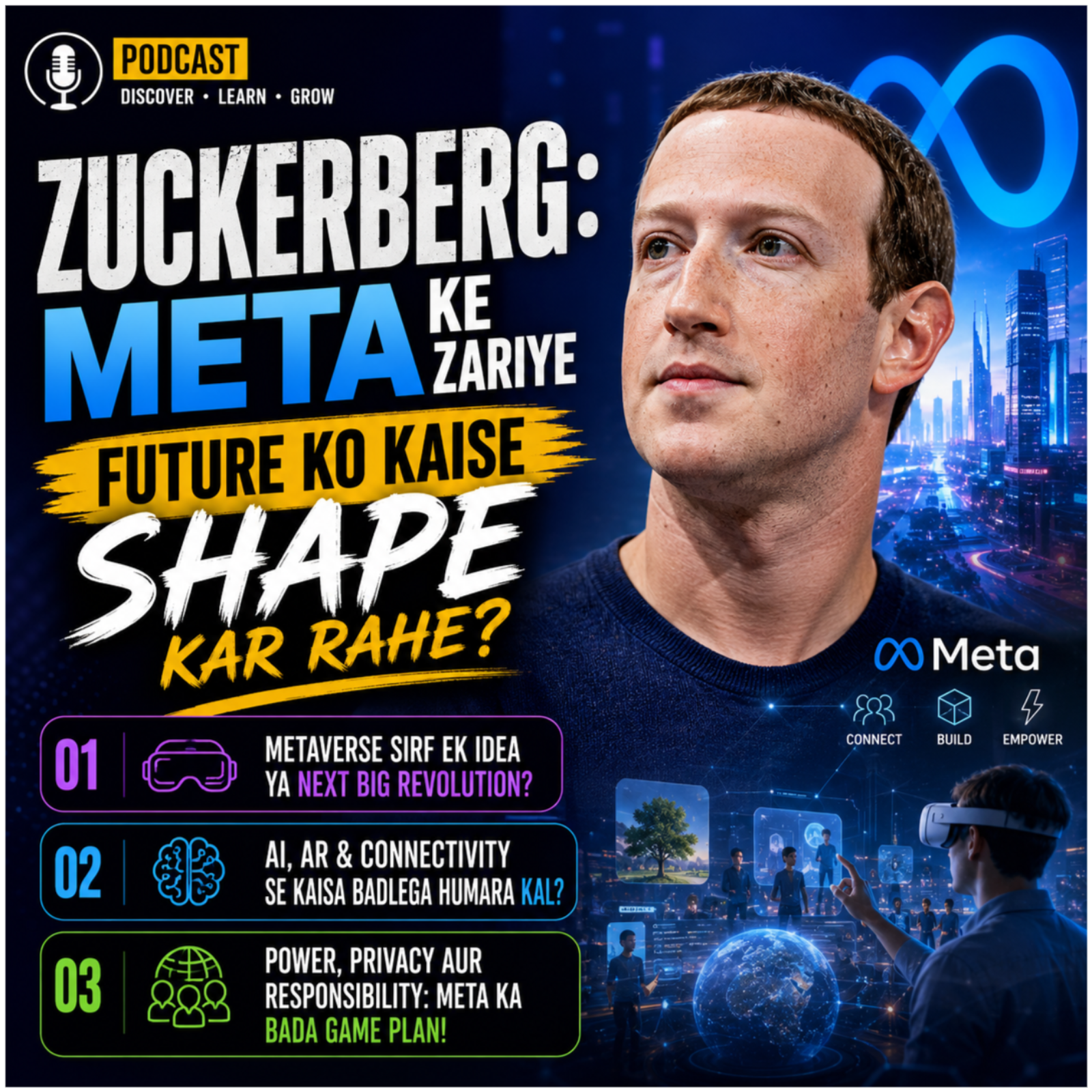 Zuckerberg: Meta Ke Zariye Future Ko Kaise Shape Kar Rahe? episode artwork