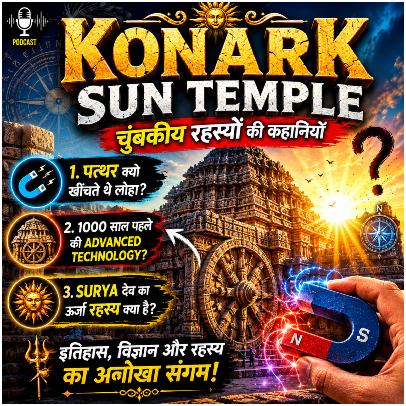 Konark Sun Temple – चुंबकीय रहस्यों की कहानियाँ episode artwork