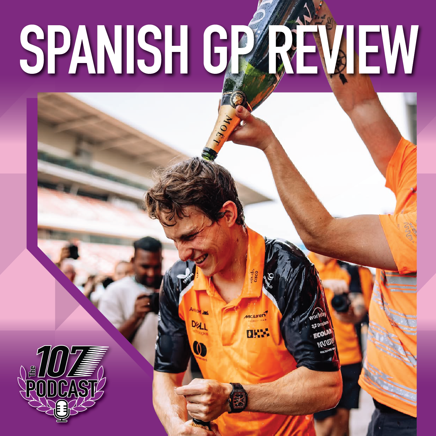 A Bull Sees RED in Barcelona 🐂 Our Spanish GP Review! - EP 129 - The 107 Podcast episode artwork