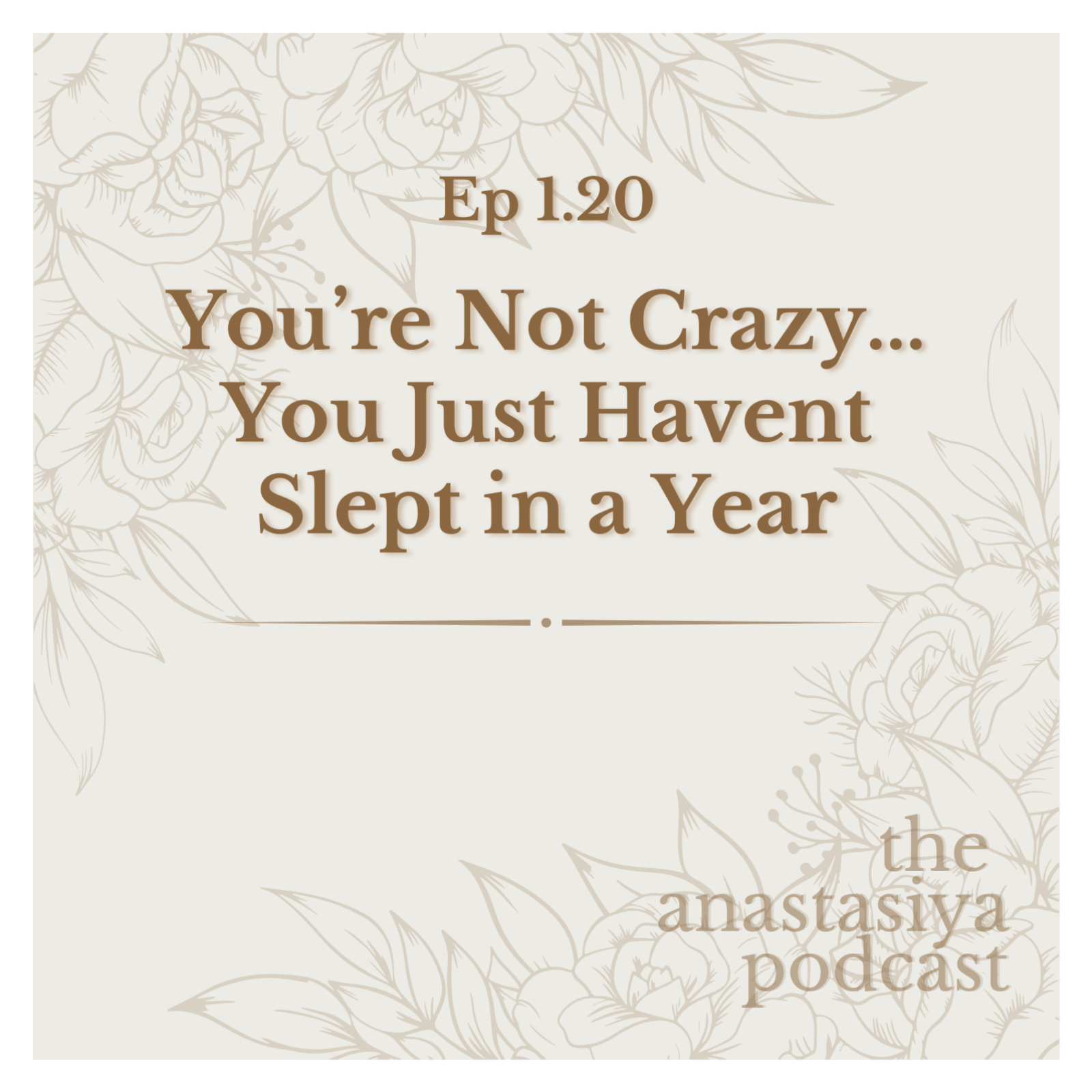 Ep 1.20 - You're Not Crazy... You Just Haven't Slept in a Year episode artwork