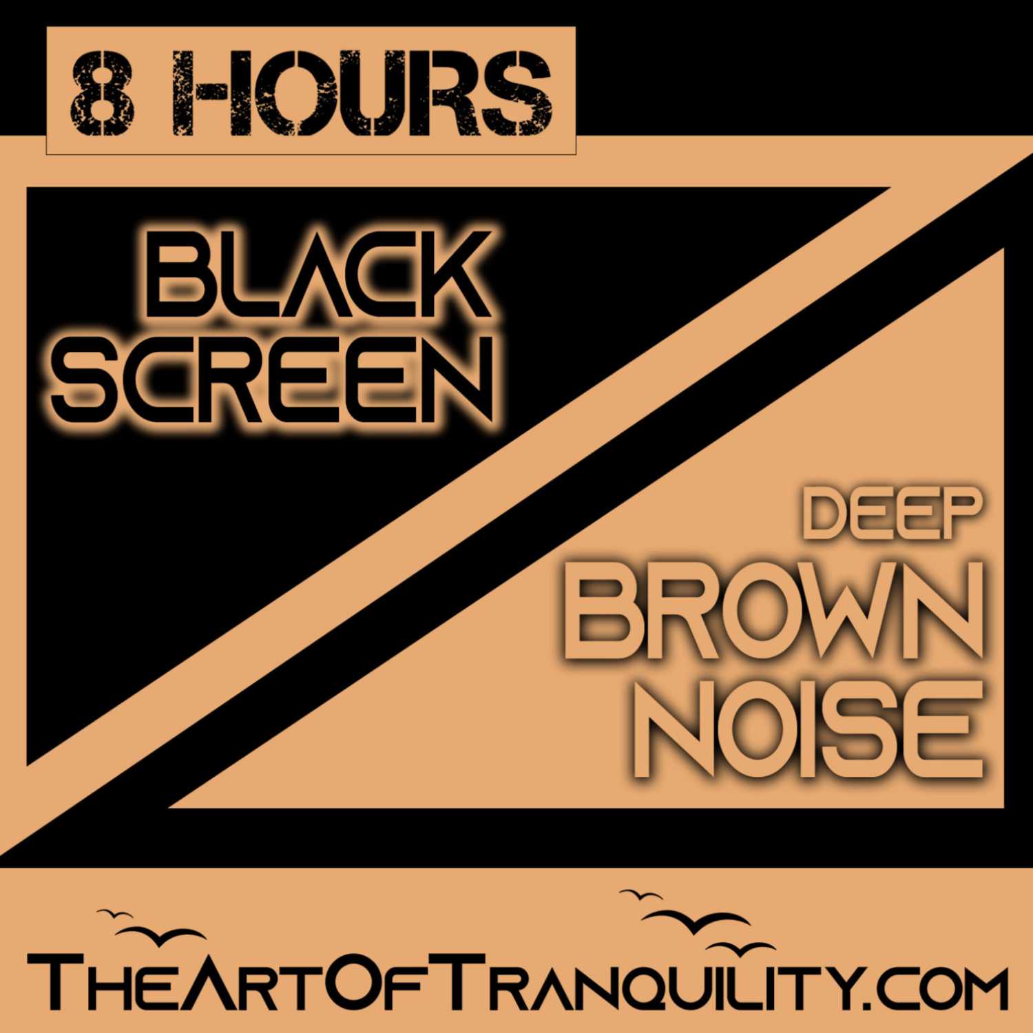 BROWN NOISE BLACK SCREEN DEEP SLEEP THERAPY | Sleep, Study, Focus, & Creativity | 8Hrs 