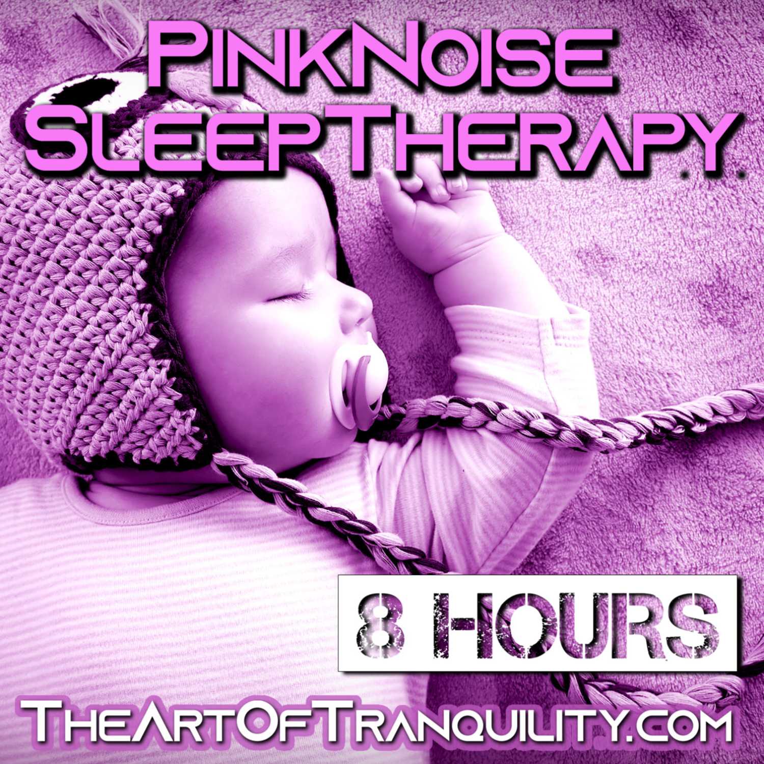 SLEEPY BABY PINK NOISE SLEEP THERAPY | Colic Relief, Deep Sleep, Study | 8Hrs episode artwork