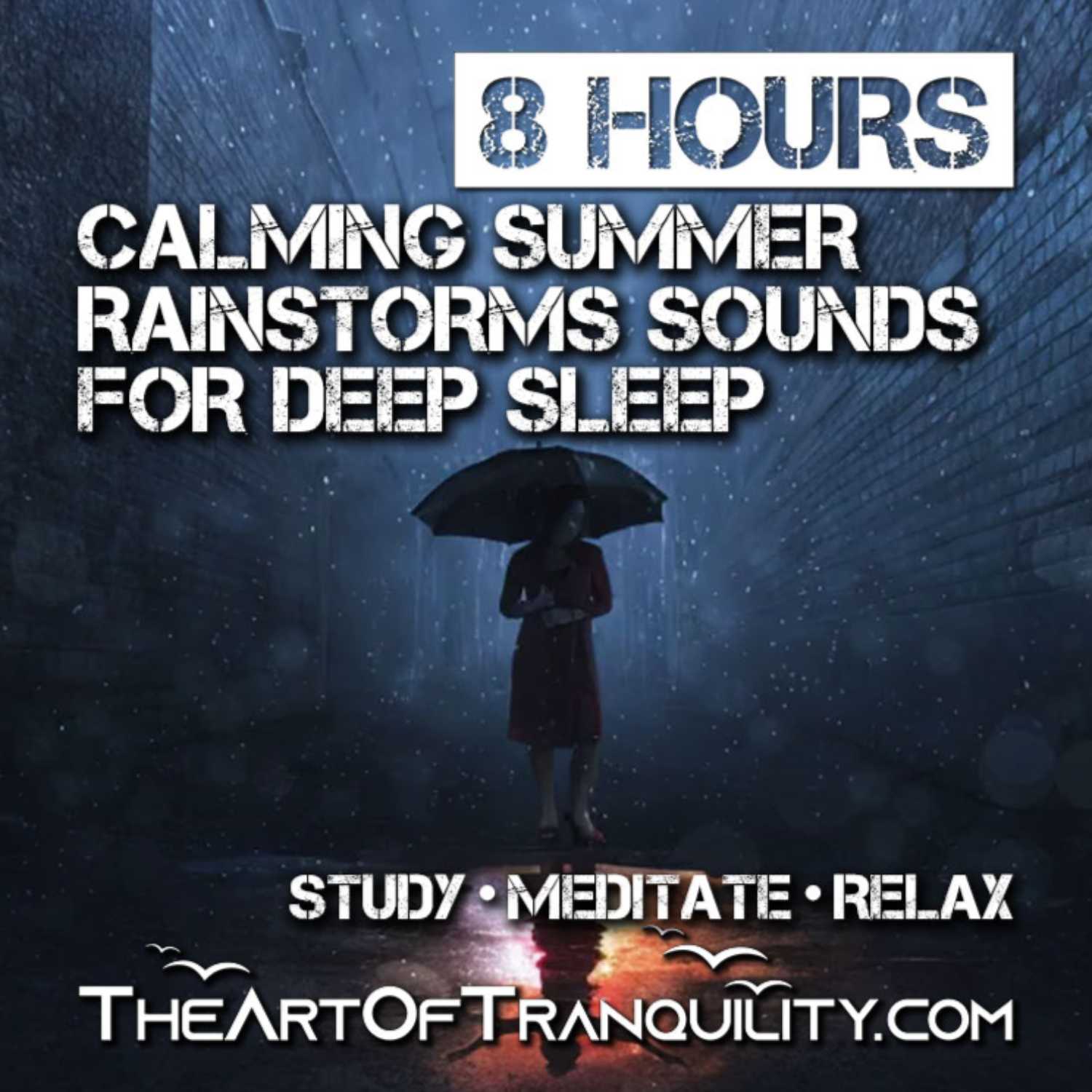 CALMING SUMMER RAINSTORMS SOUNDS FOR DEEP SLEEP | Study, Meditate, Relax | 8 Hrs  episode artwork