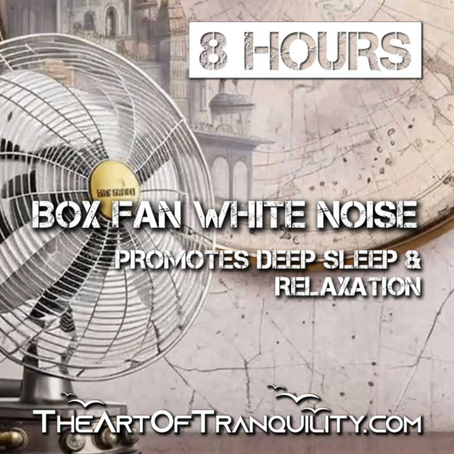 BOX FAN WHITE NOISE FOR CONCENTRATION PRODUCTIVITY | Promotes deep sleep, relaxation,  | 8 hrs episode artwork