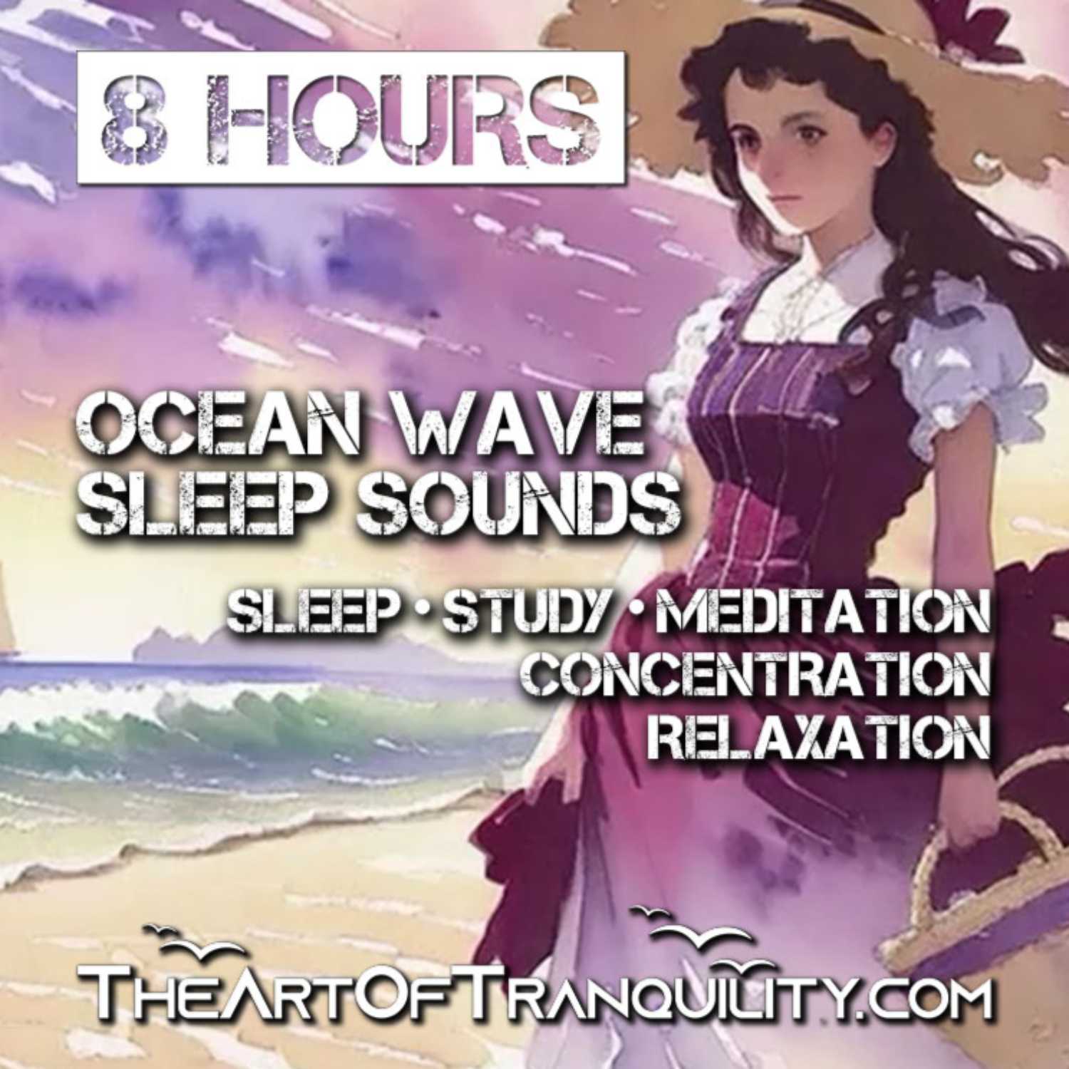 OCEAN WAVES SLEEP SOUNDS | Sleep, Study, Meditate, Concentrate and Relax | 8 Hrs episode artwork