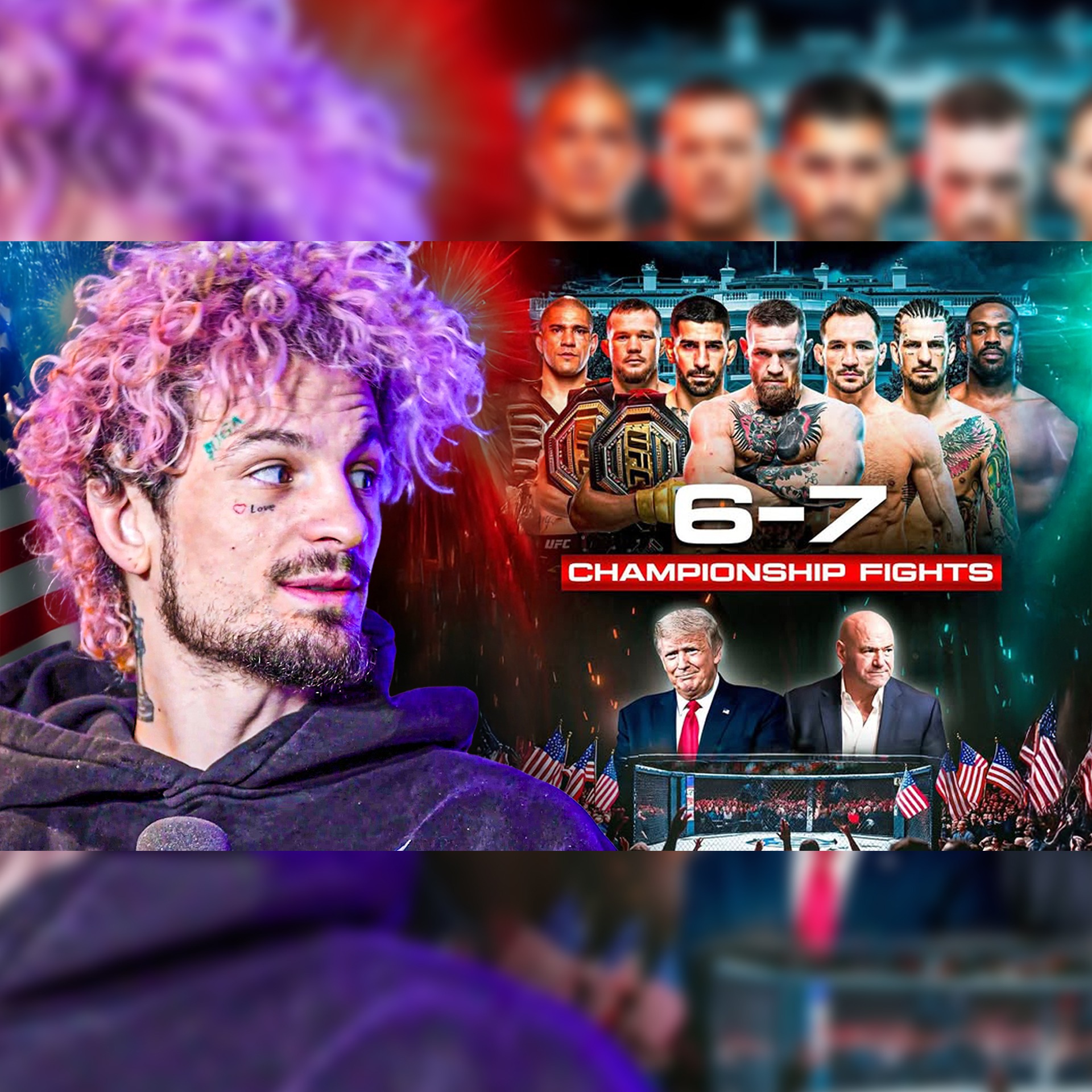 Suga Reacts to 6-7 Title Fights on WHITE HOUSE CARD?!