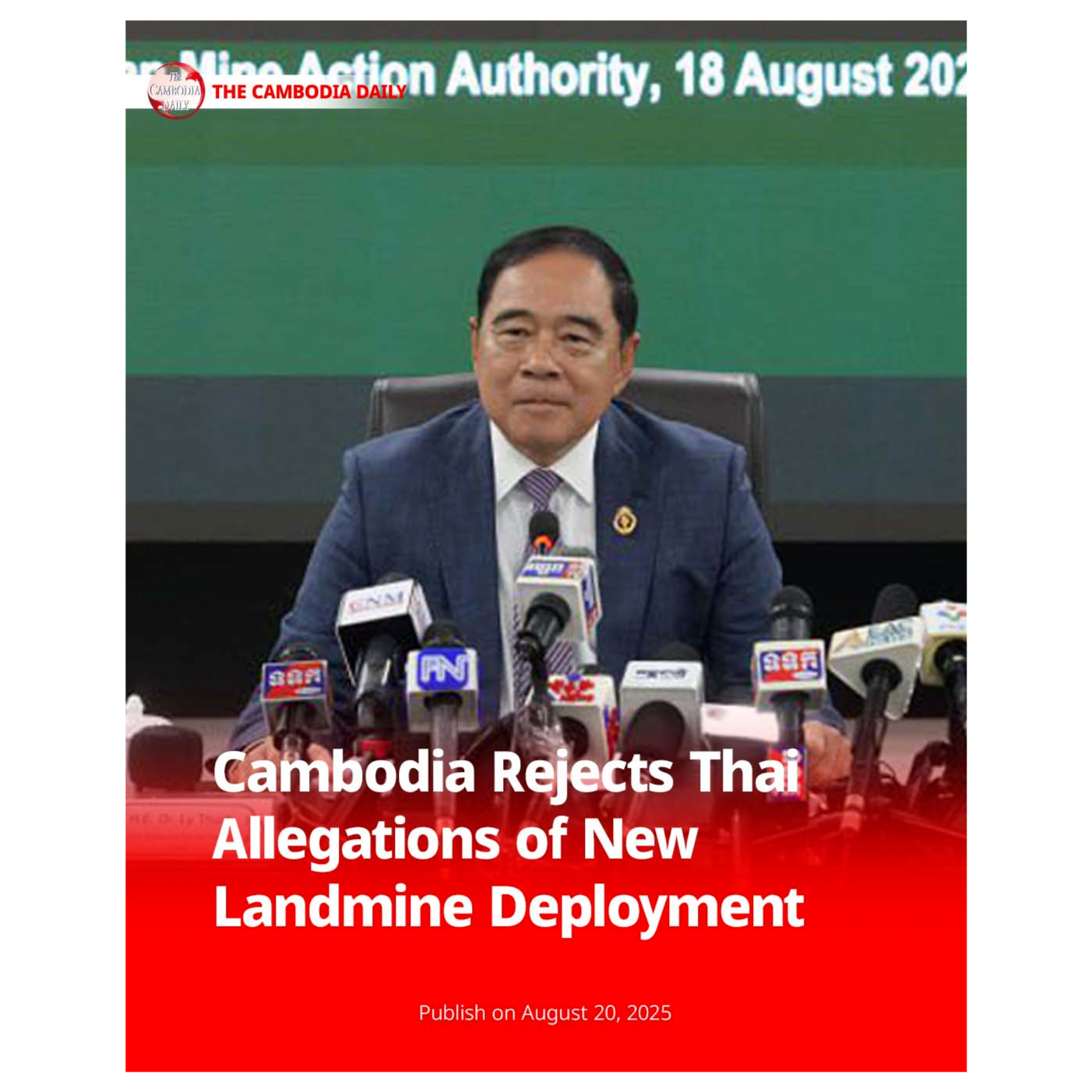Cambodia Rejects Thai Allegations of New Landmine Deployment episode artwork