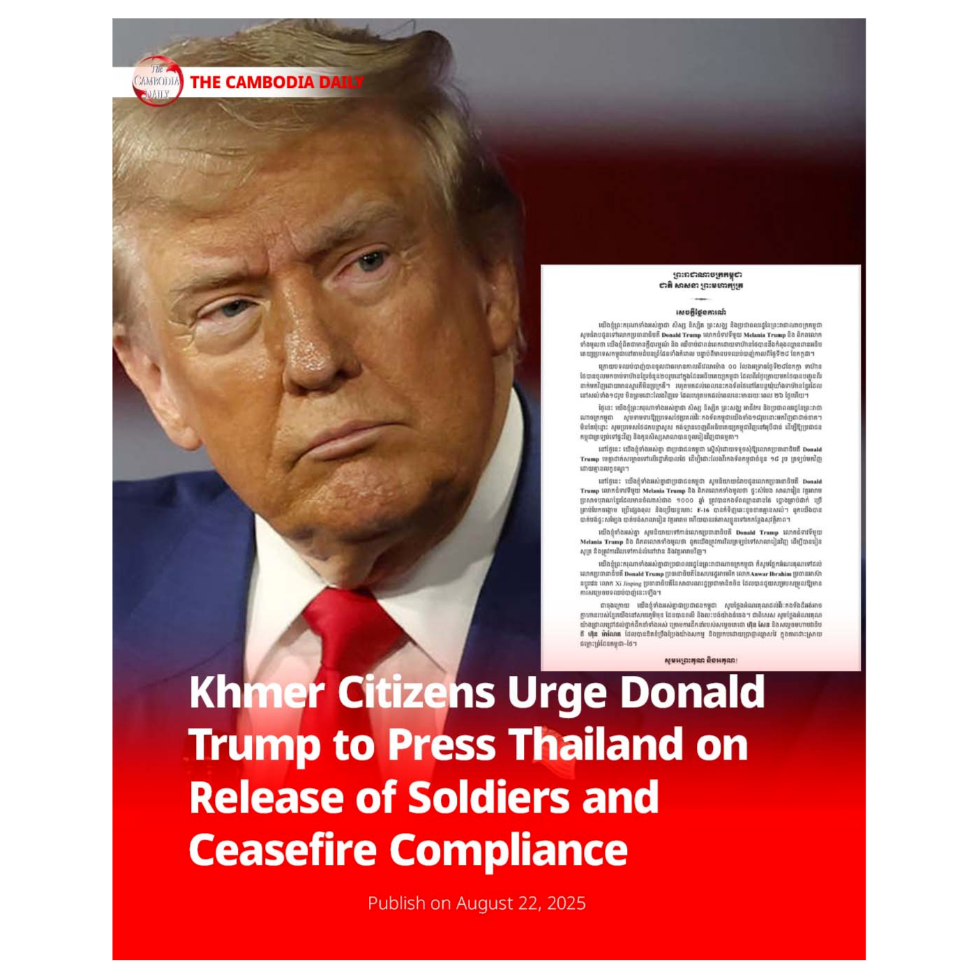 Khmer Citizens Urge Donald Trump to Press Thailand on Release of Soldiers and Ceasefire Compliance episode artwork