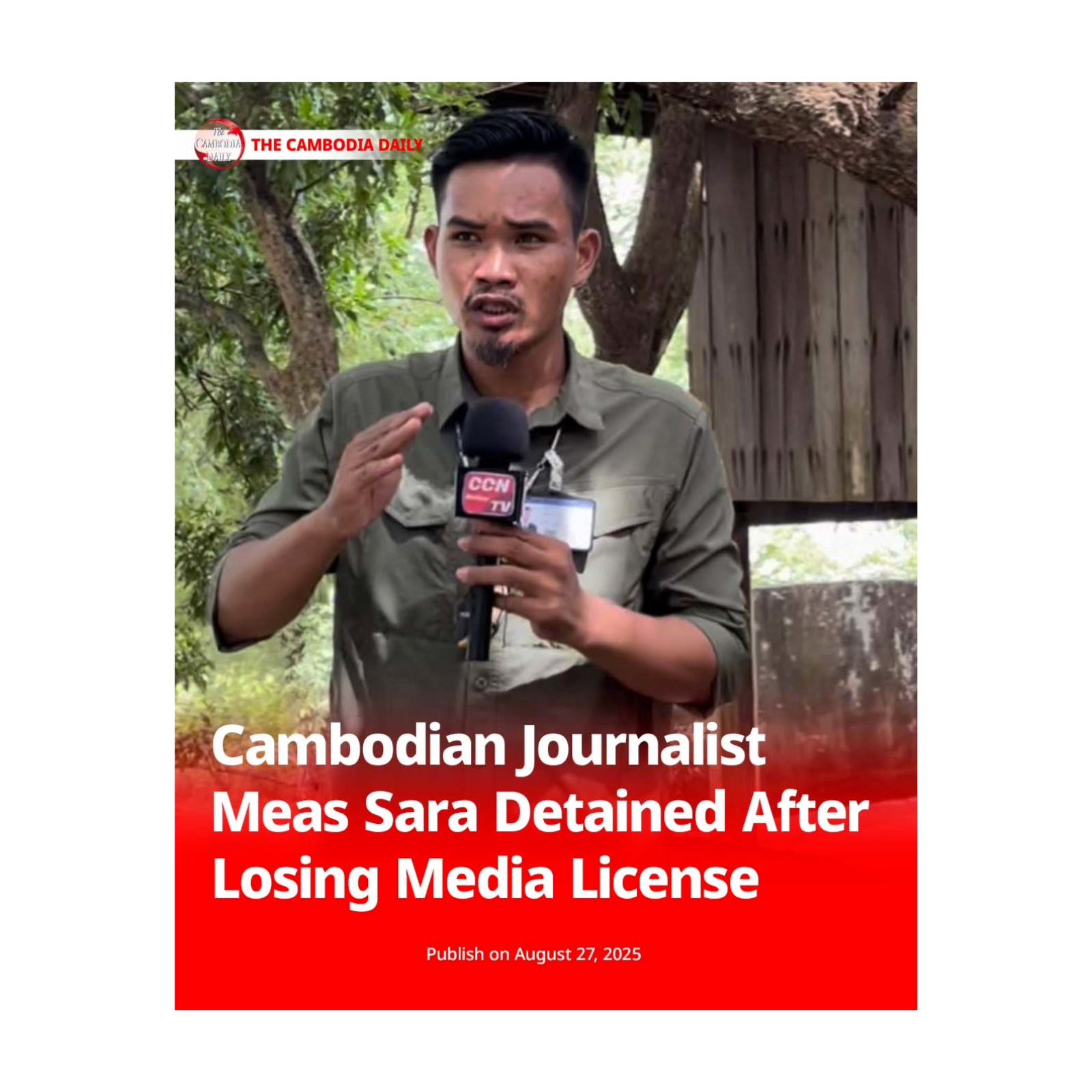 Cambodian Journalist Meas Sara Detained After Losing Media License episode artwork