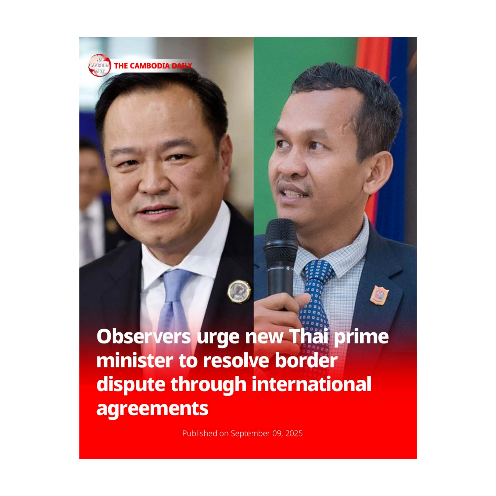 Observers urge new Thai prime minister to resolve border dispute through international agreements episode artwork
