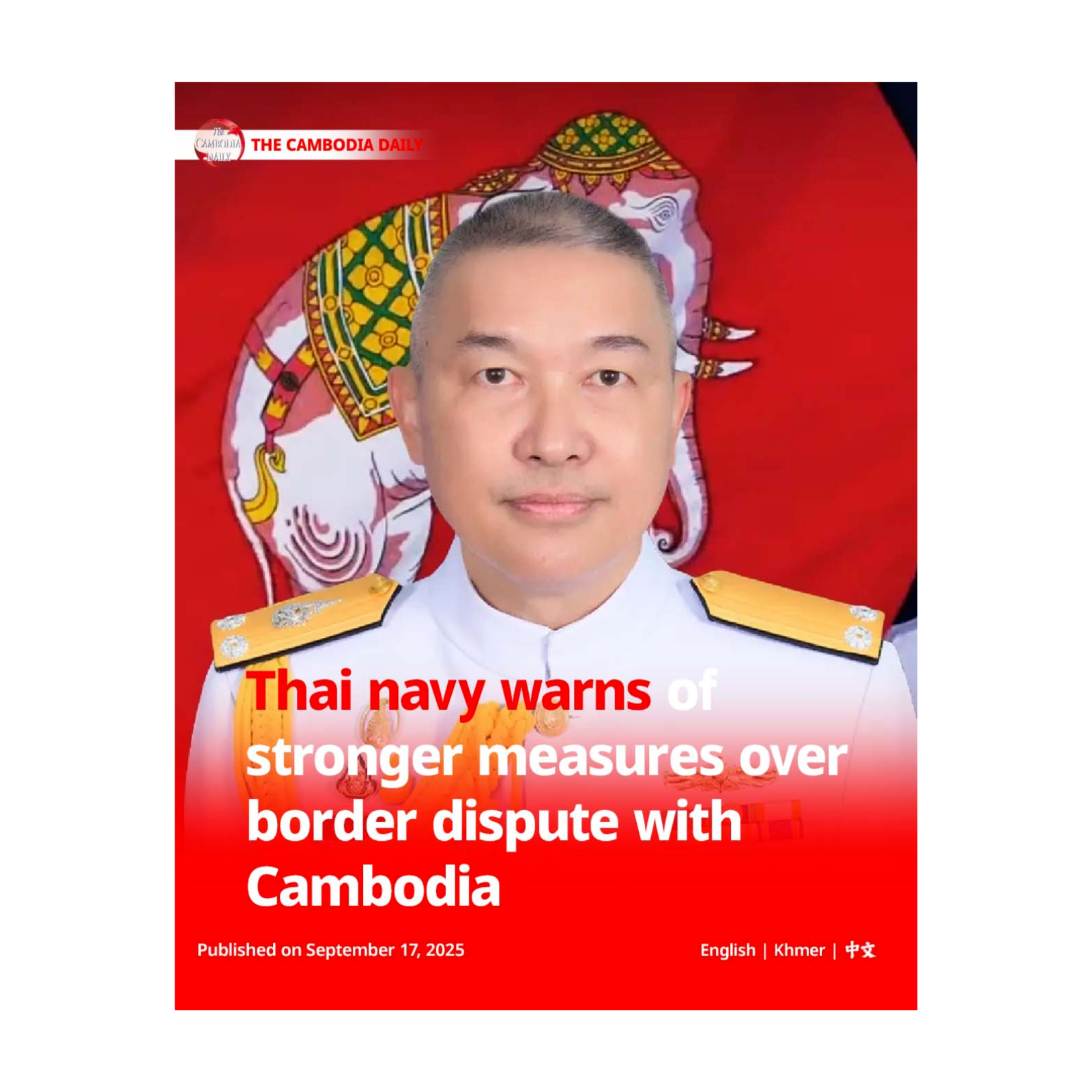 Thai navy warns of stronger measures over border dispute with Cambodia episode artwork