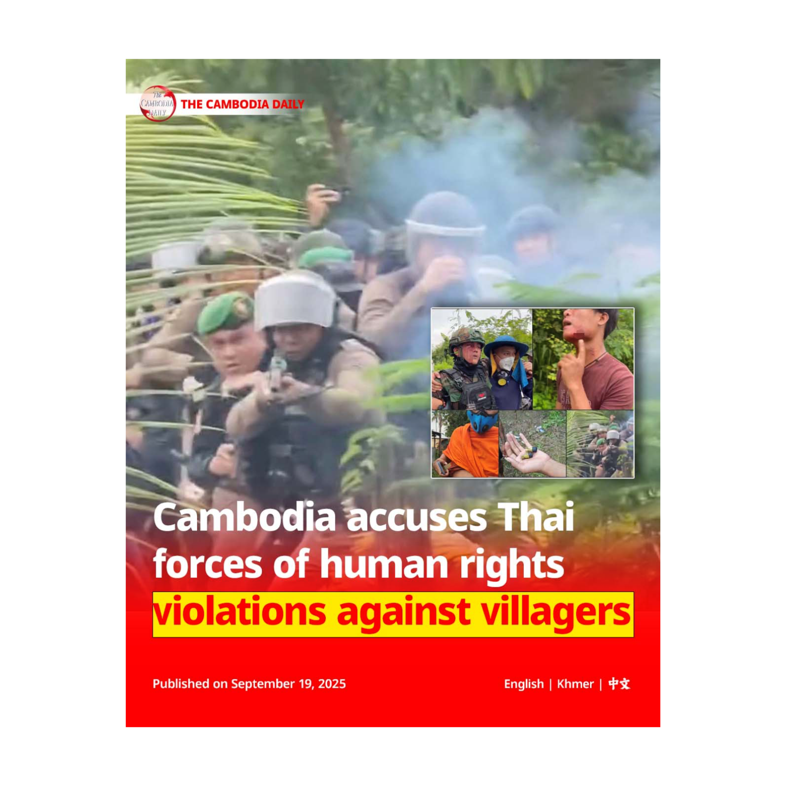 Cambodia accuses Thai forces of human rights violations against villagers episode artwork