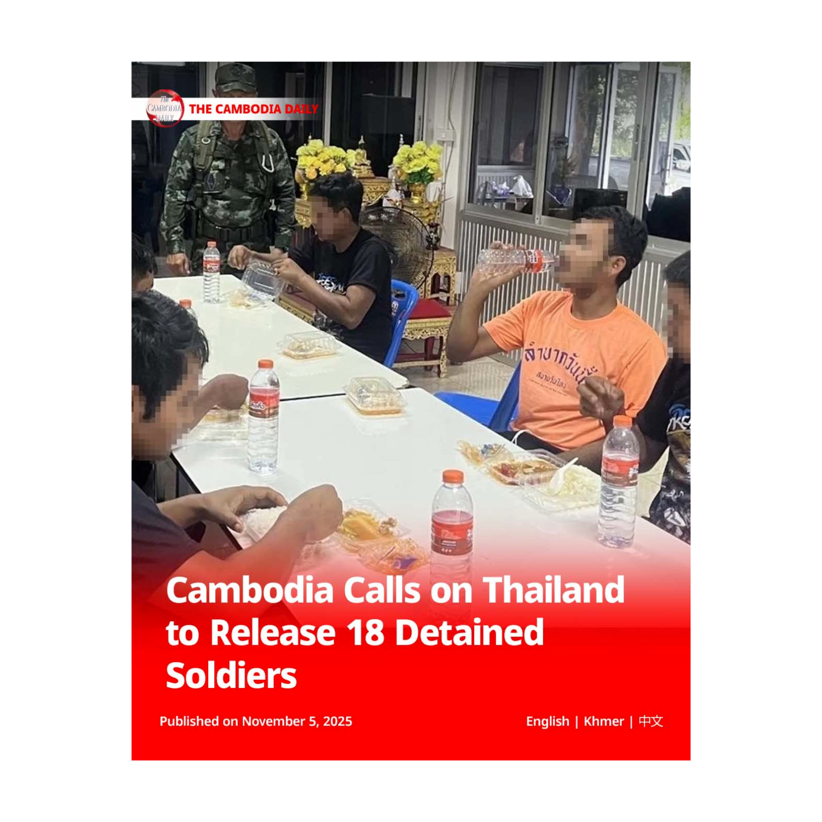 Cambodia Calls on Thailand to Release 18 Detained Soldiers episode artwork
