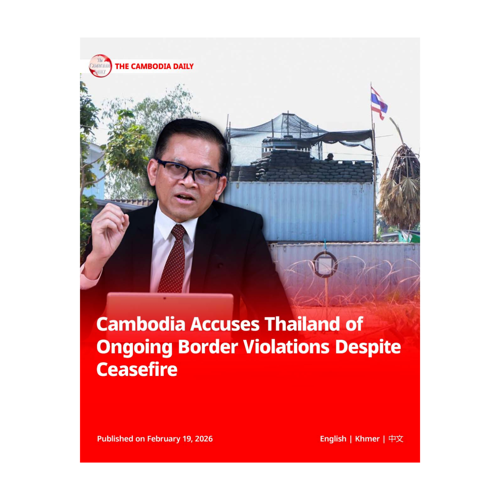 Cambodia Accuses Thailand of Ongoing Border Violations Despite Ceasefire episode artwork