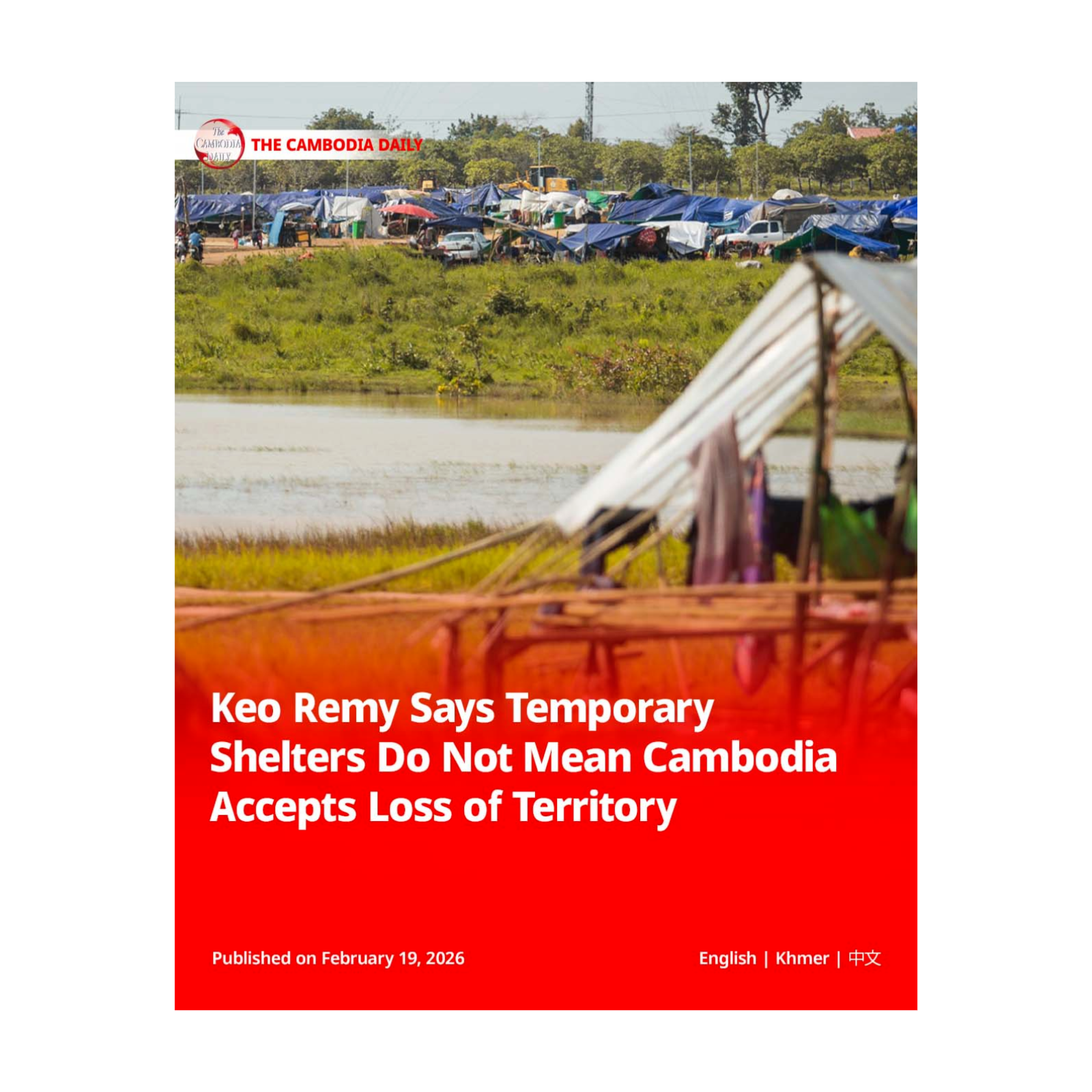 Keo Remy Says Temporary Shelters Do Not Mean Cambodia Accepts Loss of Territory episode artwork