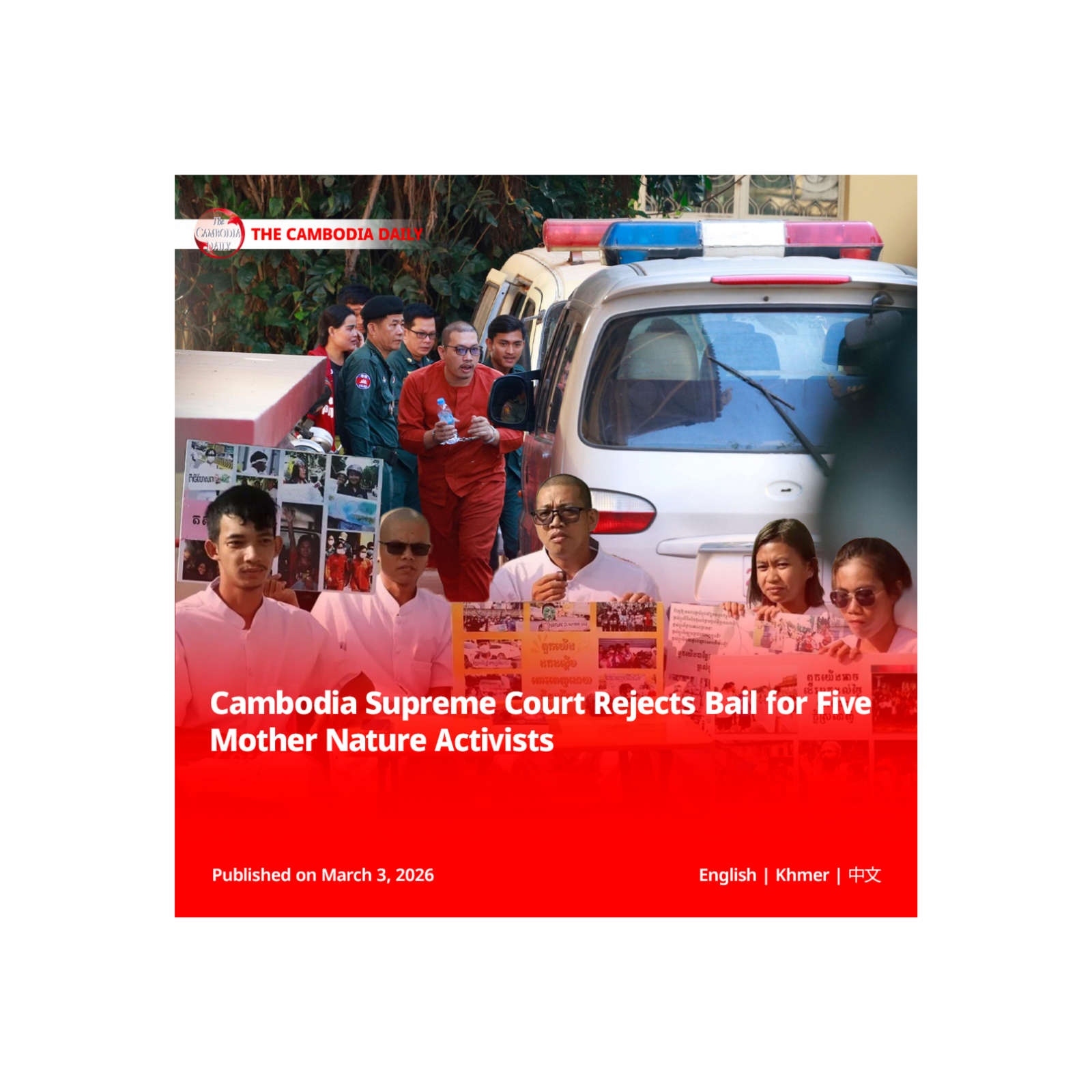 Cambodia Supreme Court Rejects Bail for Five Mother Nature Activists episode artwork