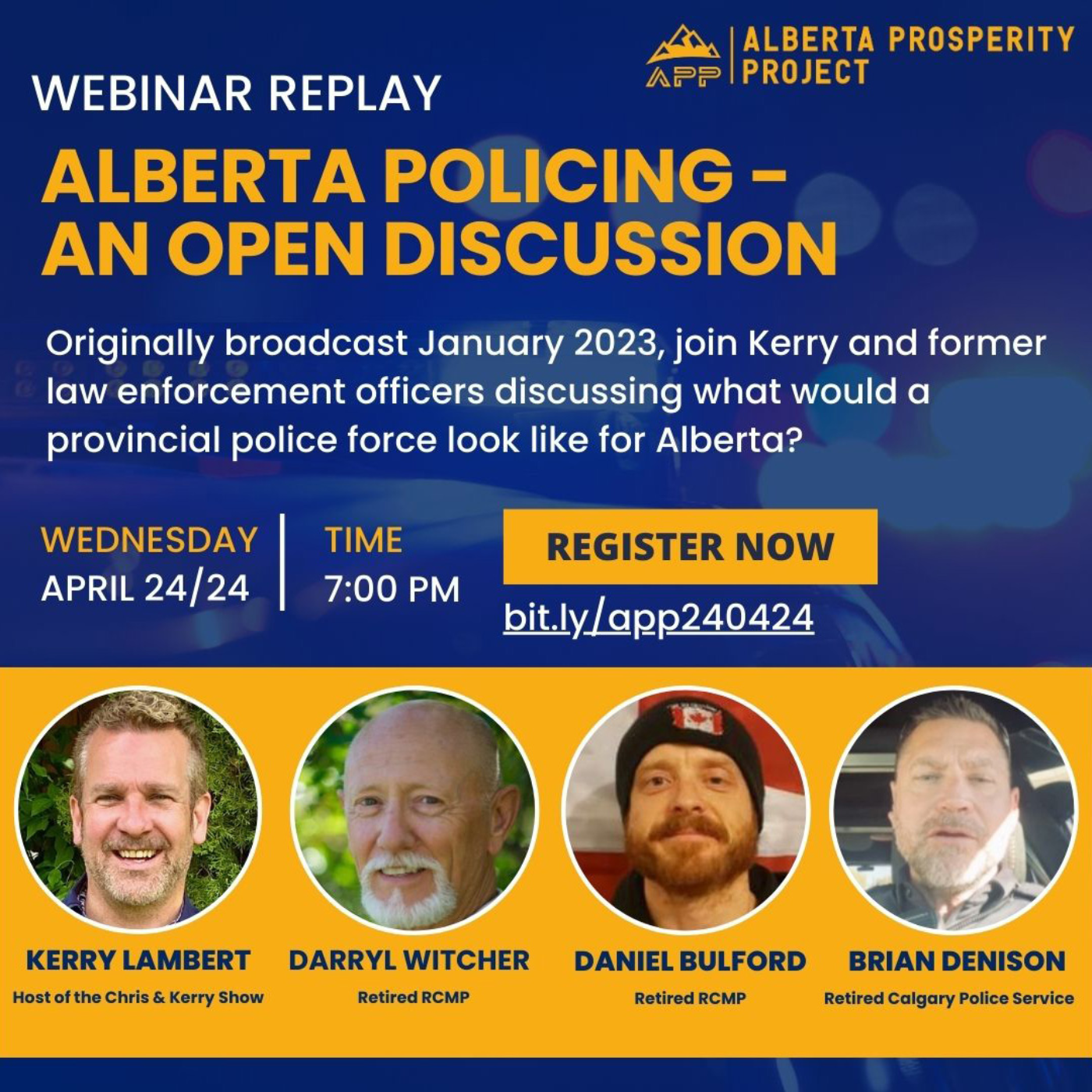 240427 Alberta Prosperity Project Webinar: Alberta Policing - An Open Discussion episode artwork