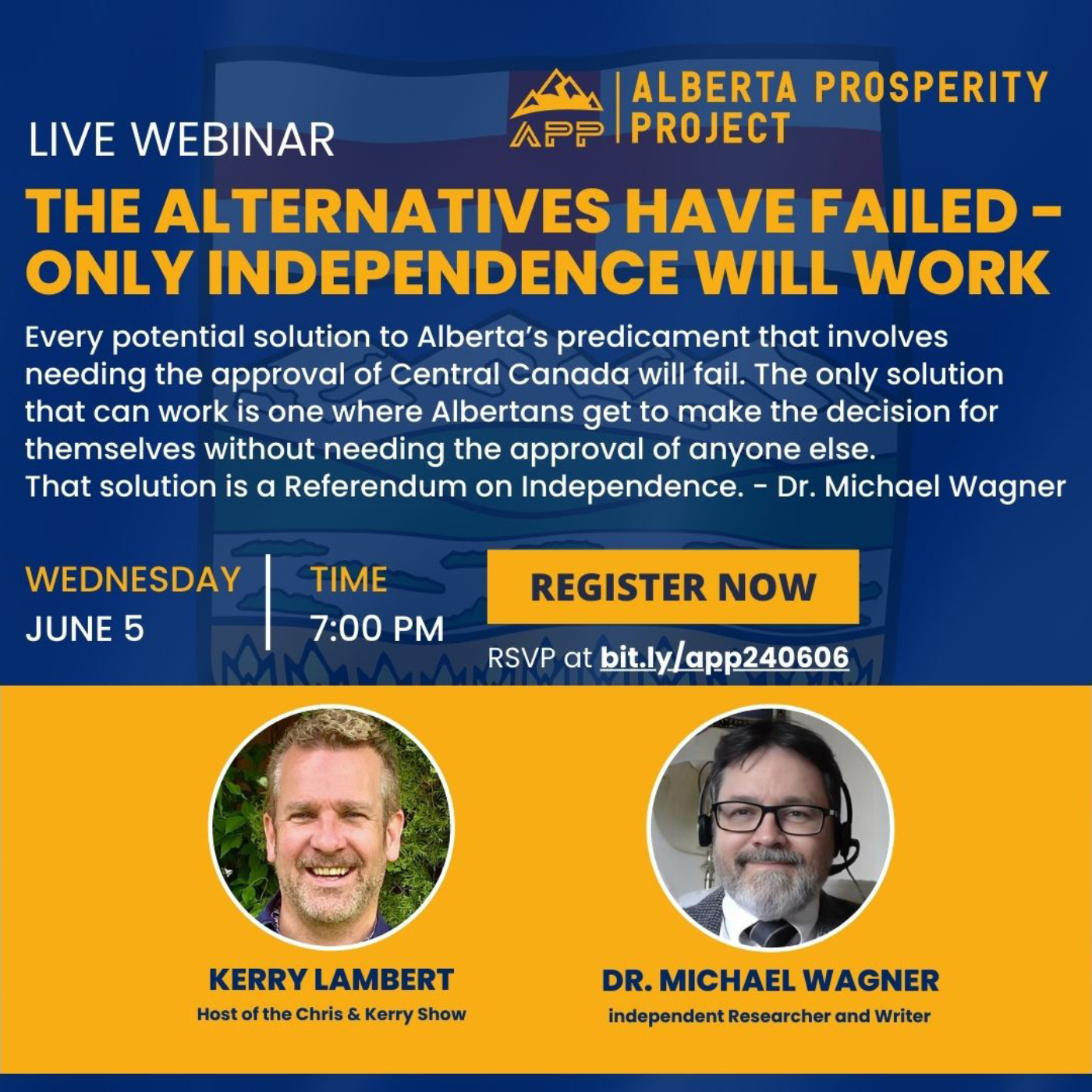 240605 Alberta Prosperity Project Webinar: The Alternatives Have Failed – Only Independence Will Work episode artwork