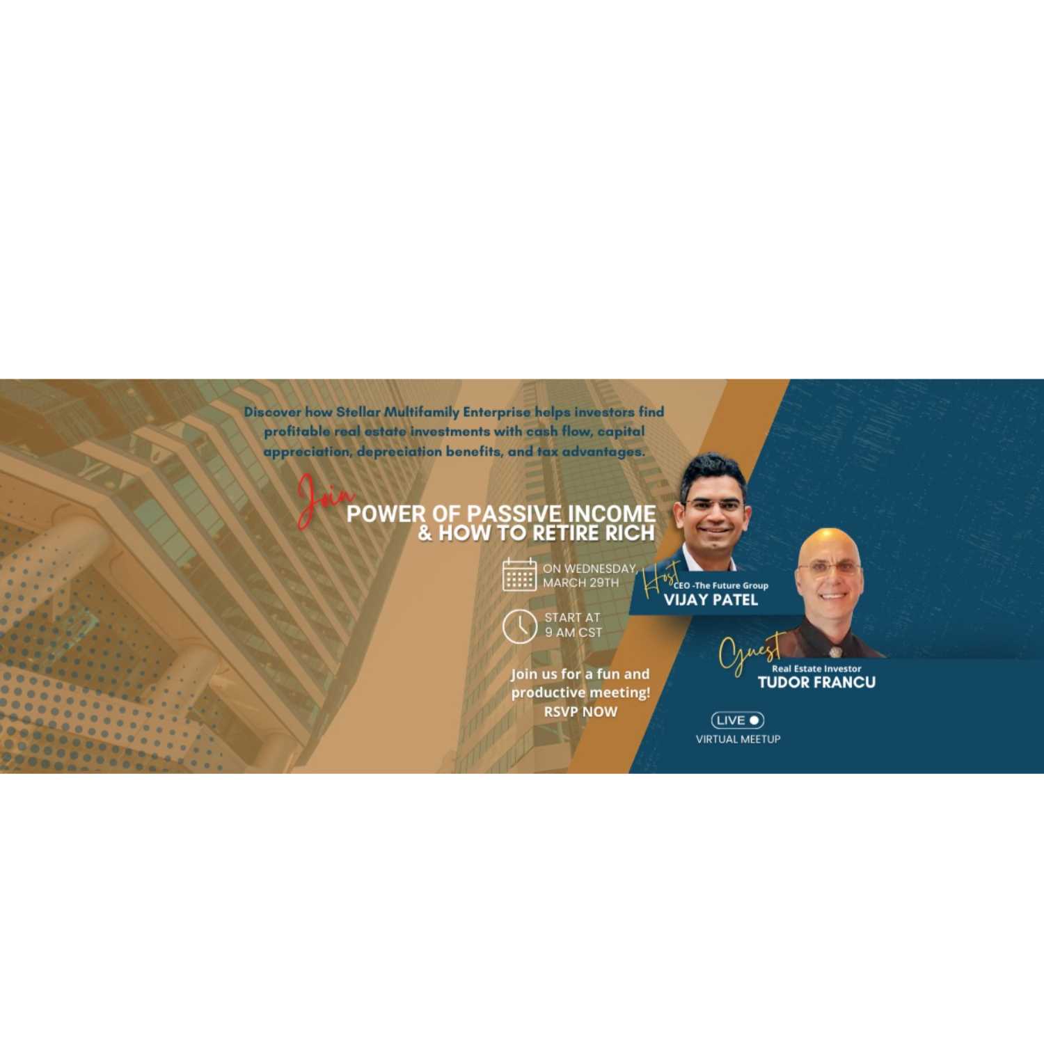 Power of Passive Investment, How to Retire Rich. Session 1 Episode 2 with Tudor Francu. Part 3 episode artwork