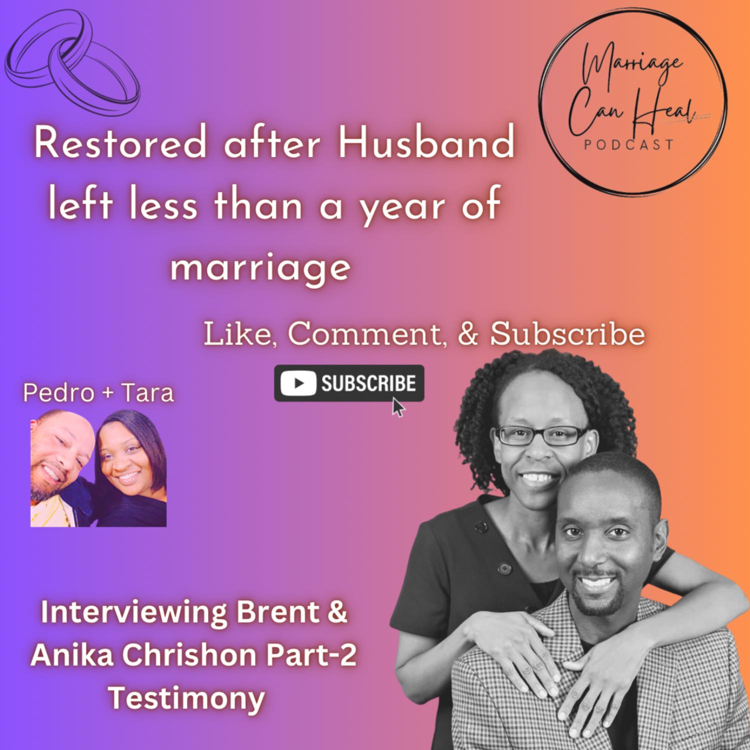 Restored after Husband left less than a year of marriage.. Part 2 With Brent & Anika Chrishon