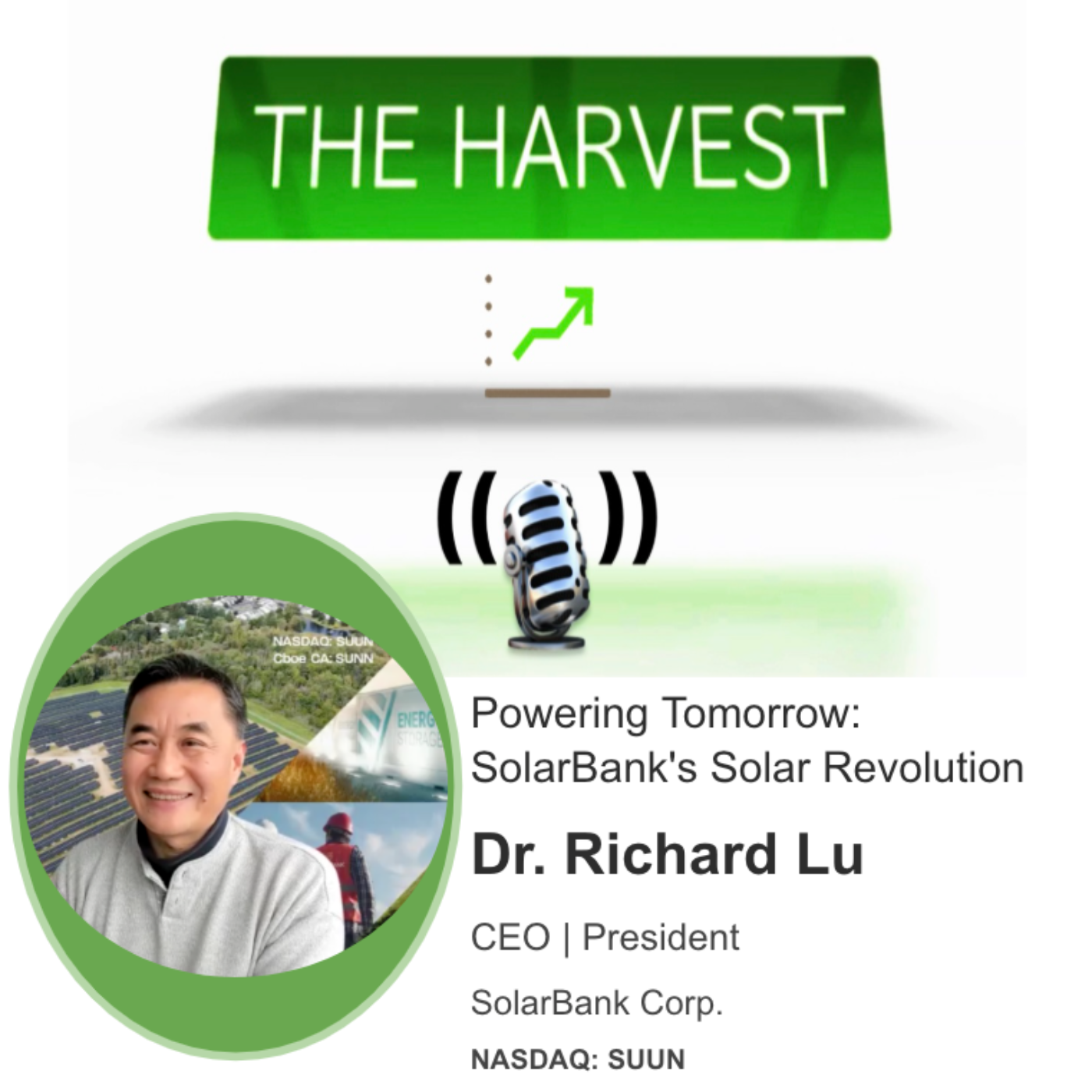 CEO INTERVIEW: Powering Tomorrow: SolarBank's ($SUUN) Solar Revolution with CEO Richard Lu episode artwork