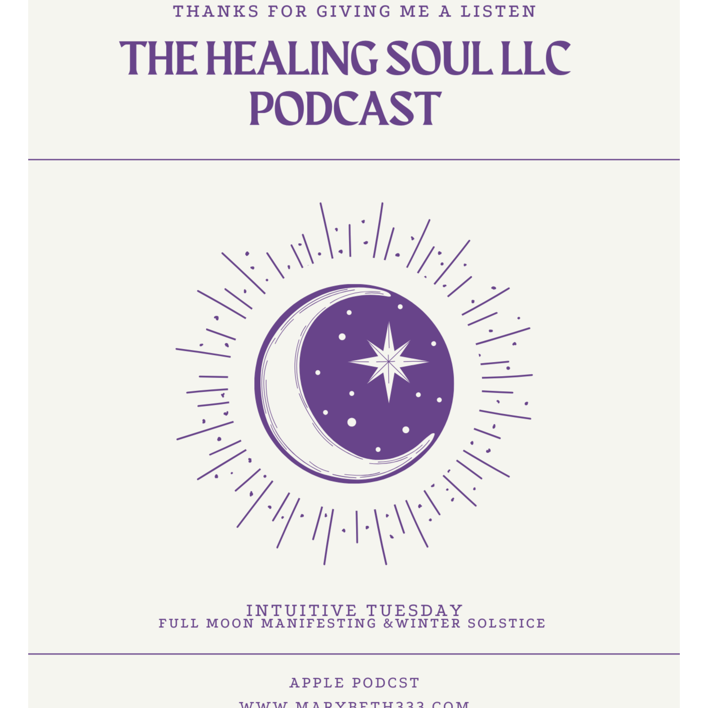 The Healing Soul LLC podcast with host Marybeth Rombach Nelson