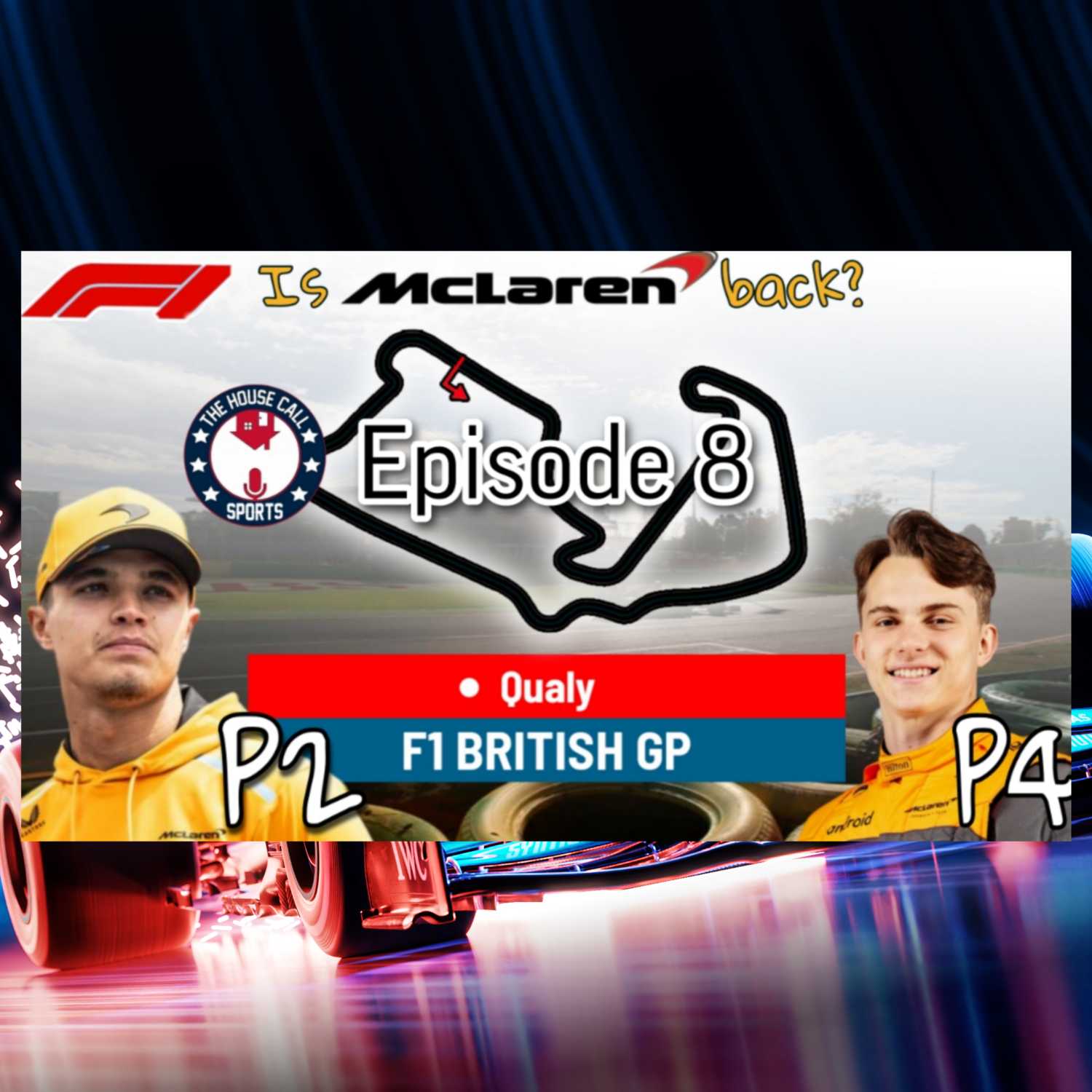 Joel & Ollie British GP Race Review / McLaren's back baby! episode artwork