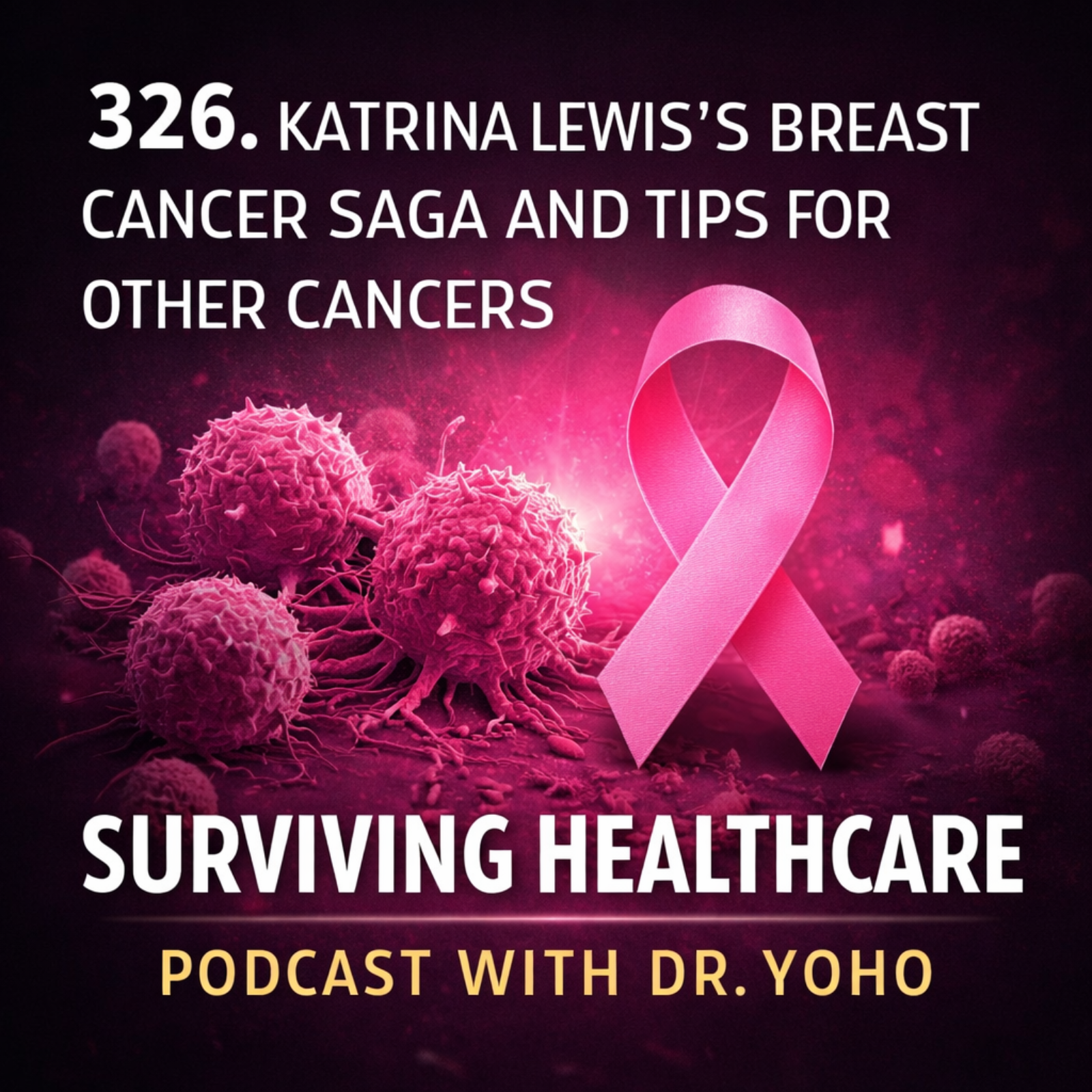 326. KATRINA LEWIS’S BREAST CANCER SAGA AND TIPS FOR OTHER CANCERS  