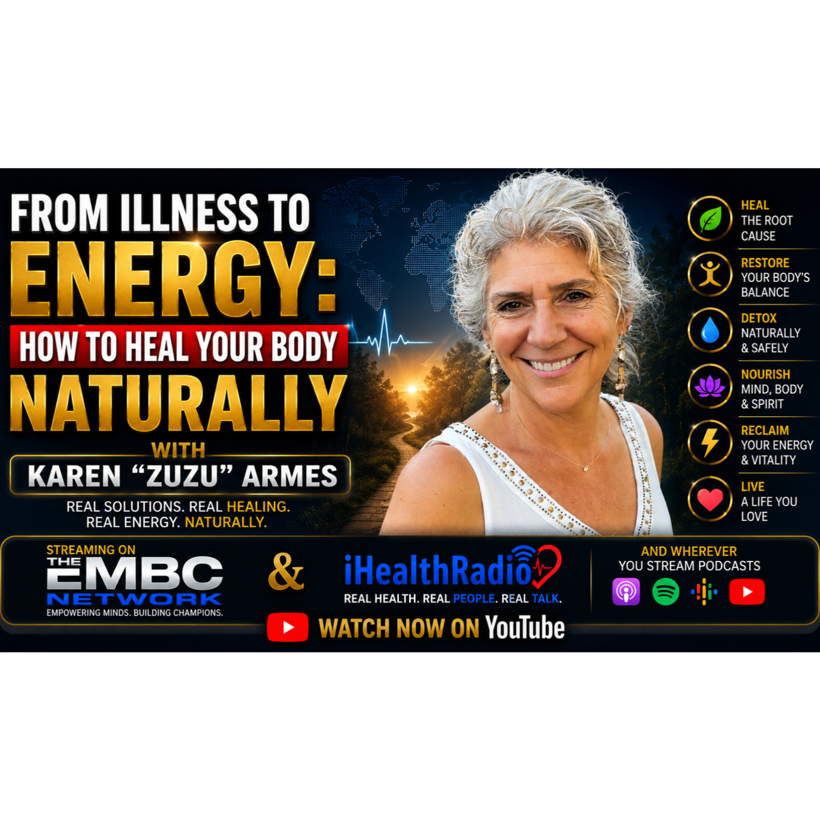 From Illness to Energy How to Heal Your Body Naturally with Karen “ZuZu” Armes   