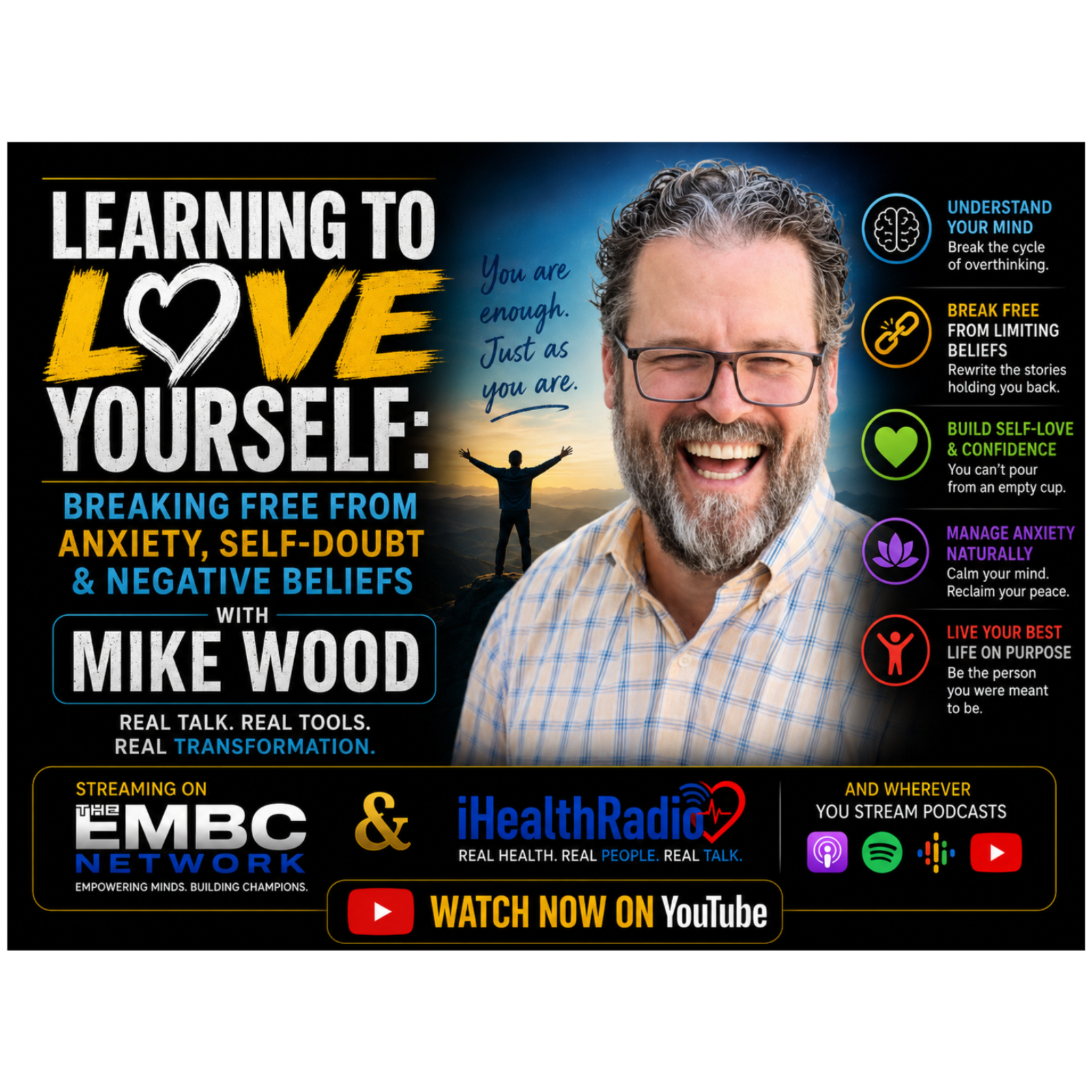 Learning to Love Yourself Breaking Free from Anxiety, Self-Doubt & Negative Beliefs with Mike Wood
