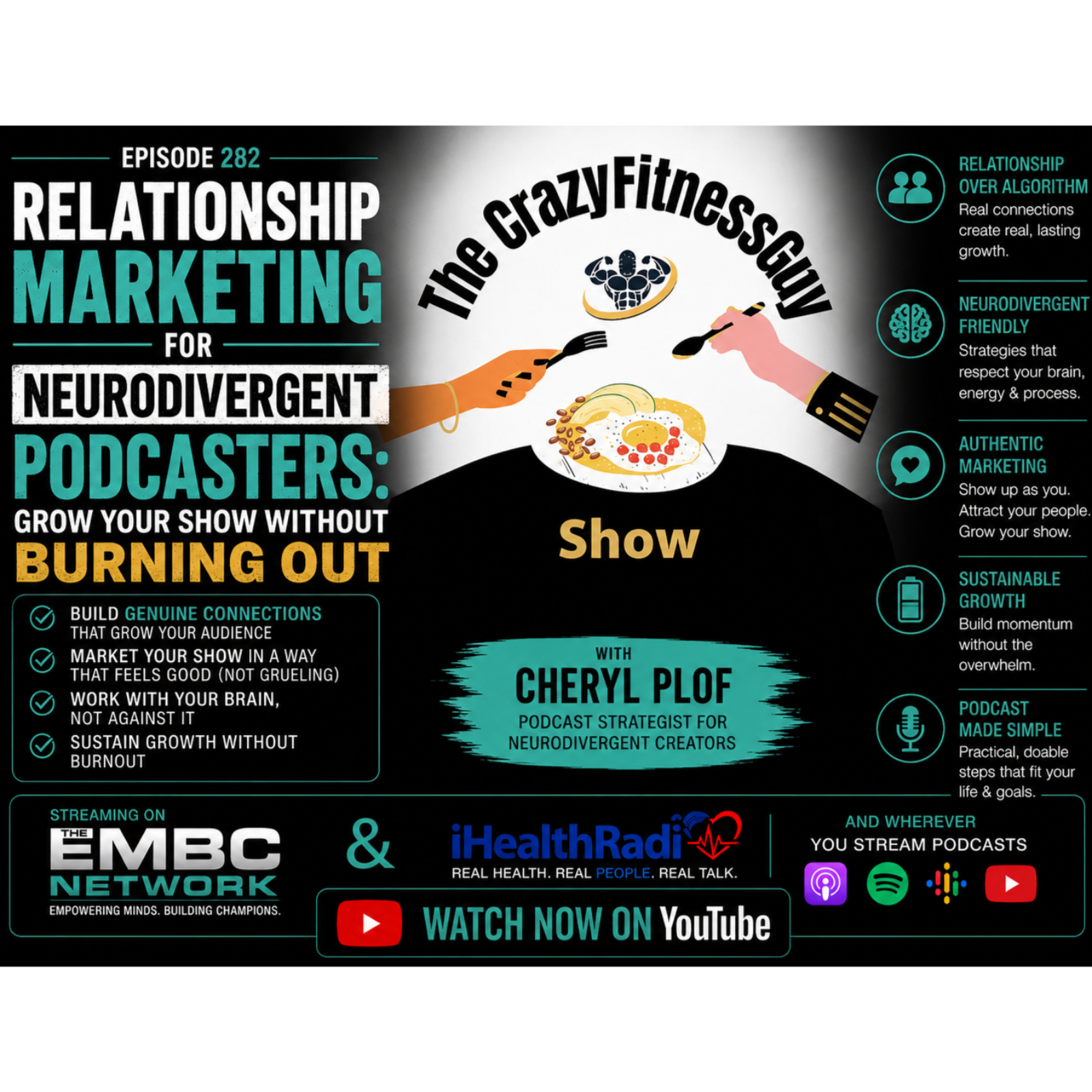 Relationship Marketing for Neurodivergent Podcasters: Grow Your Show Without Burning Out (with Cheryl Plof) . 