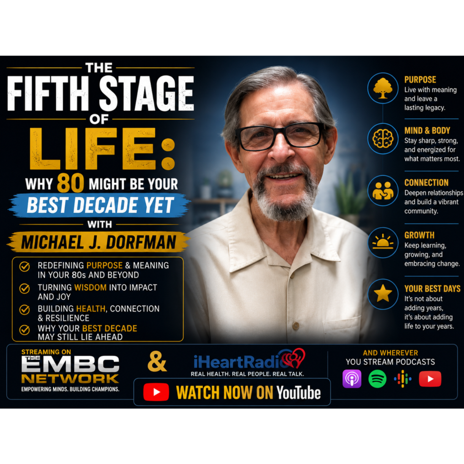 The Fifth Stage of Life Why 80 Might Be Your Best Decade Yet with Michael J. Dorfman    