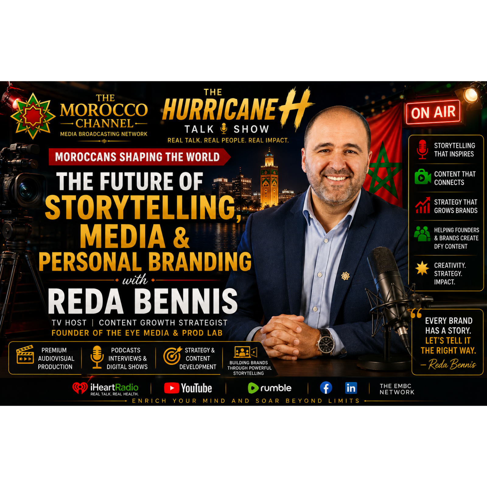 The Future of Storytelling, Media & Personal Branding with Reda Bennis episode artwork