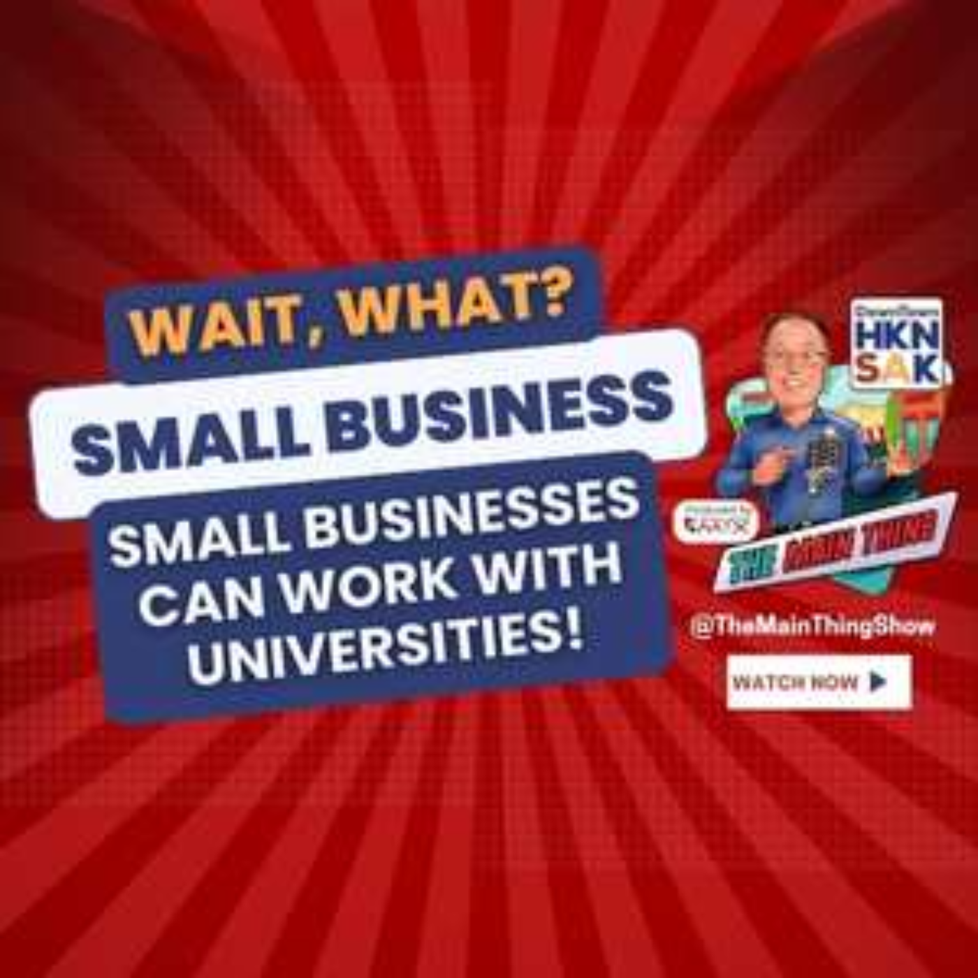 Small Businesses Working with Universities, like FDU - The Main Thing Show episode artwork