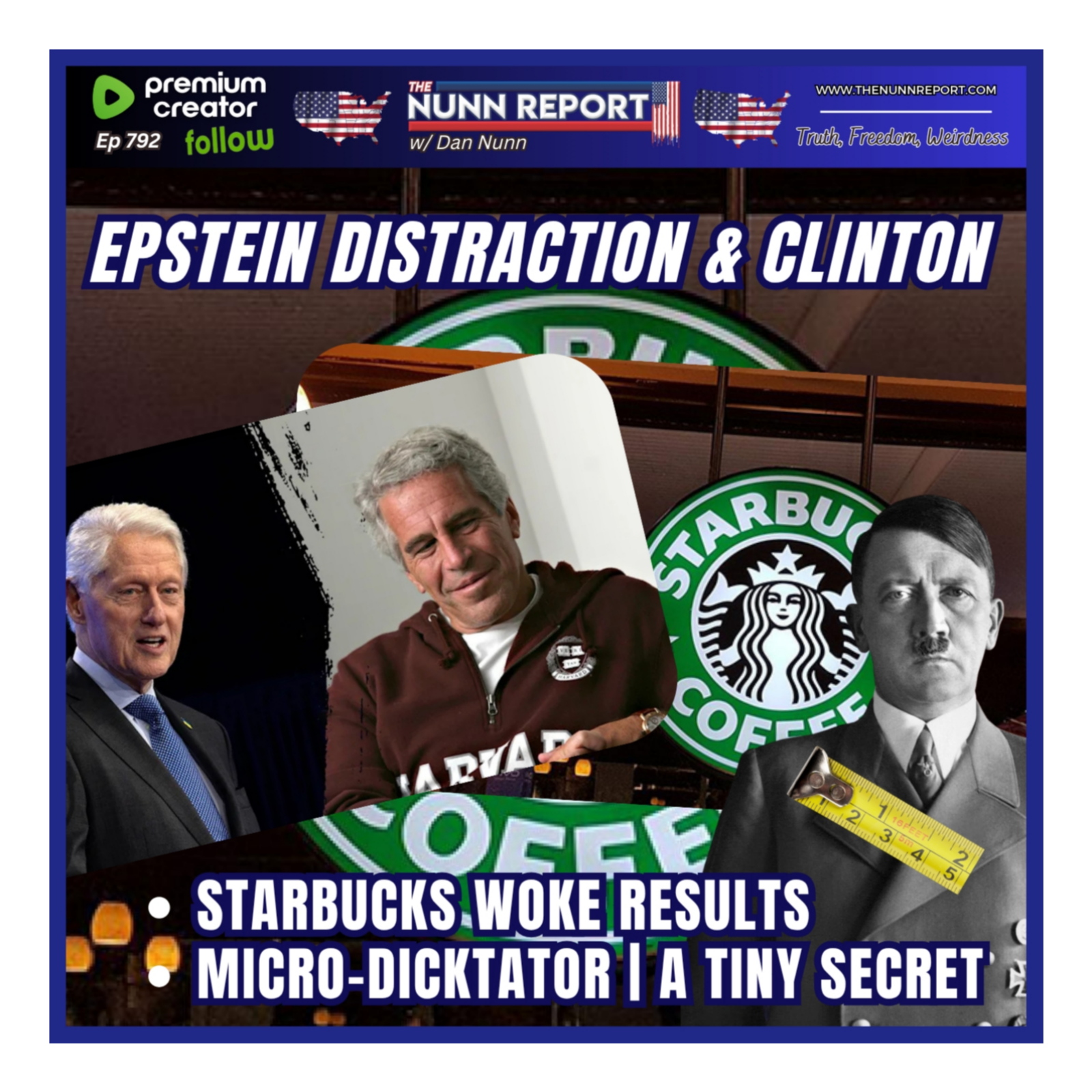 Epstein Distraction – Trump Flips Script | Dictator’s Tiny Package | Starbucks Strike