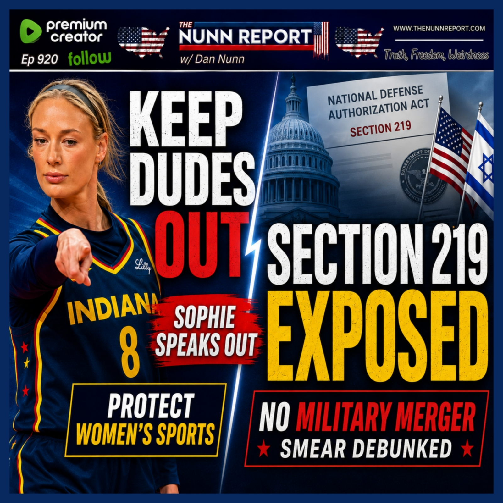 The Truth on Section 219 of NDAA | Sophie: No Dudes in Women’s Sports or Spaces episode artwork