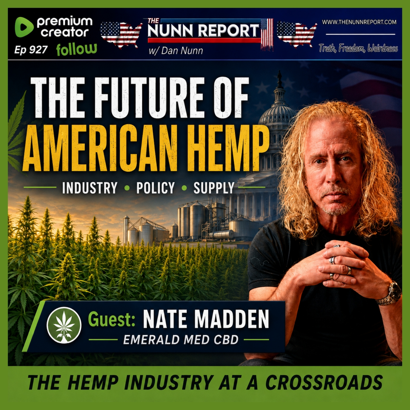 The Future of American Hemp w/ Nate Madden of Emerald Med CBD episode artwork