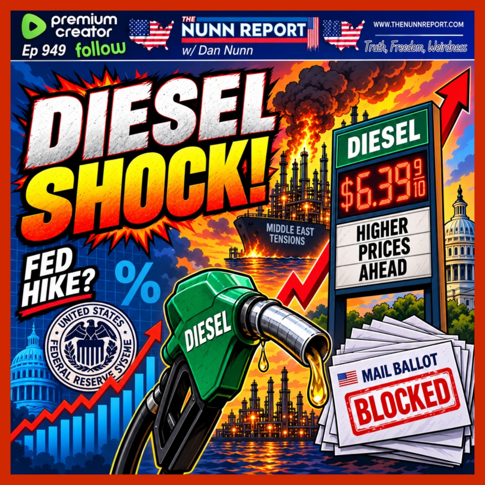 Diesel Shock – Record Highs| Fed Hike Next? | 2nd Judge Blocks Mail Ballot EO episode artwork