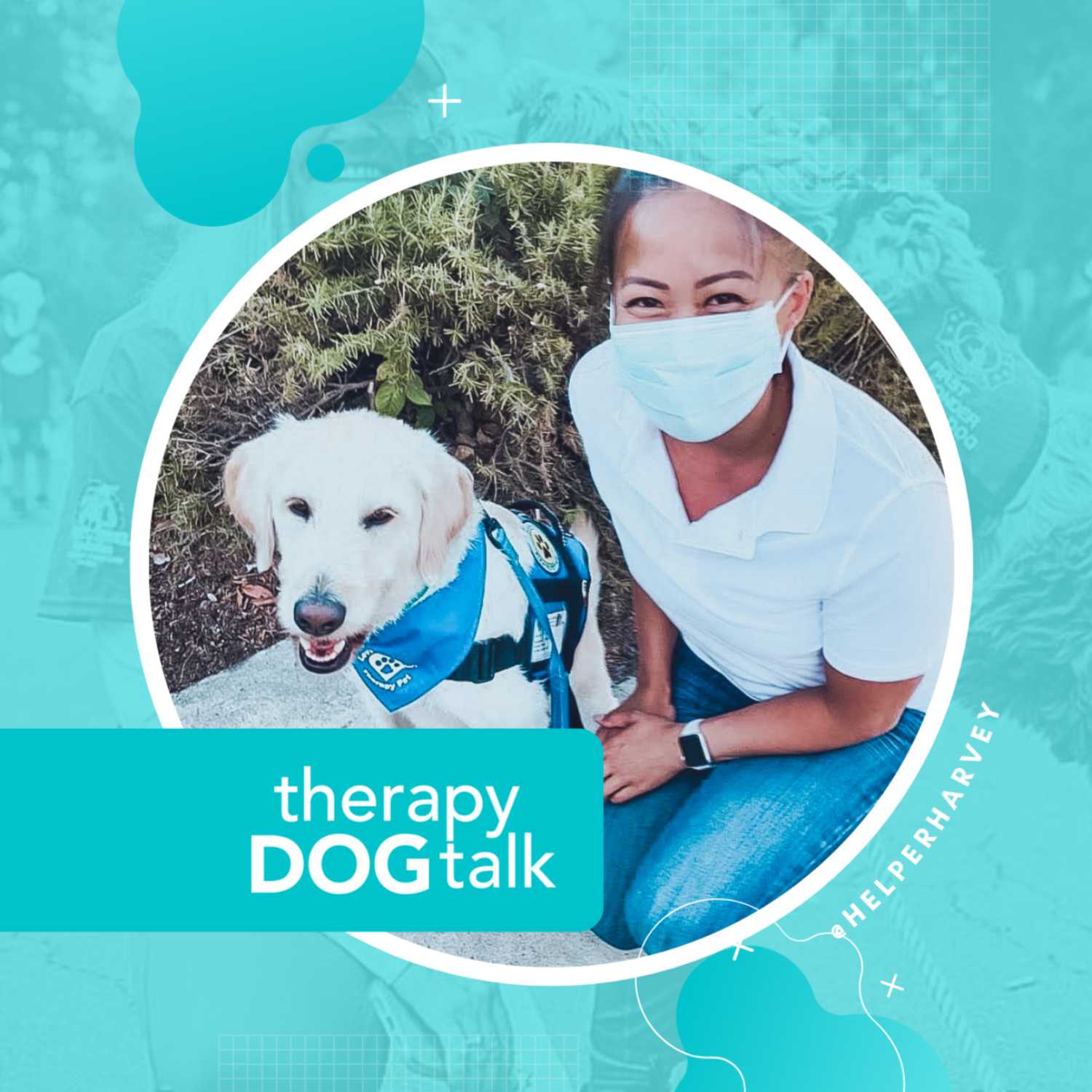 Jennie + Harvey: An occupational therapy dog team.