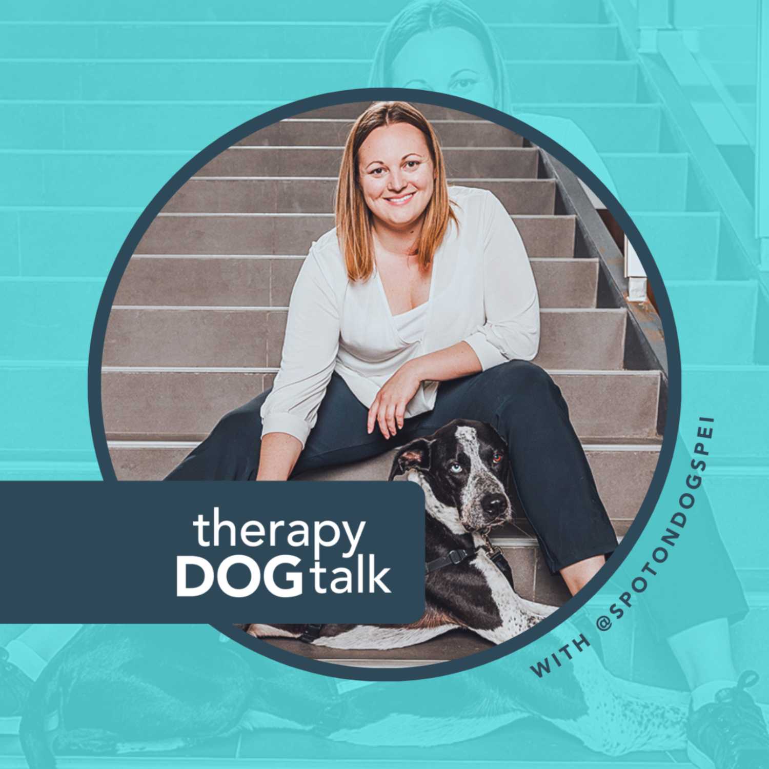 Shannon + Blue: A Therapy Dog trainer in Prince Edward Island.