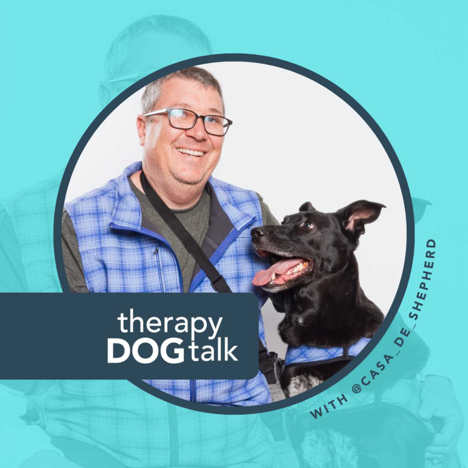 Brian + Riley: An airport Therapy Dog team in Denver.
