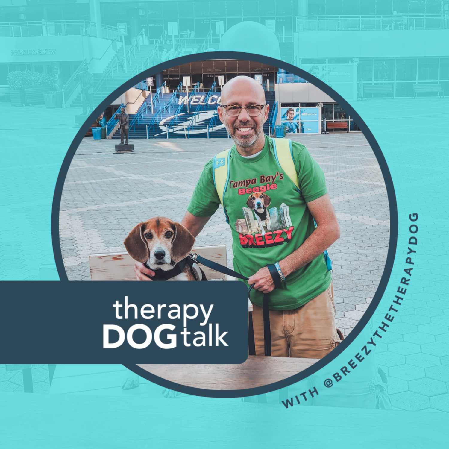 Neil + Breezy: A Beagle pet therapy team in Tampa, FL.