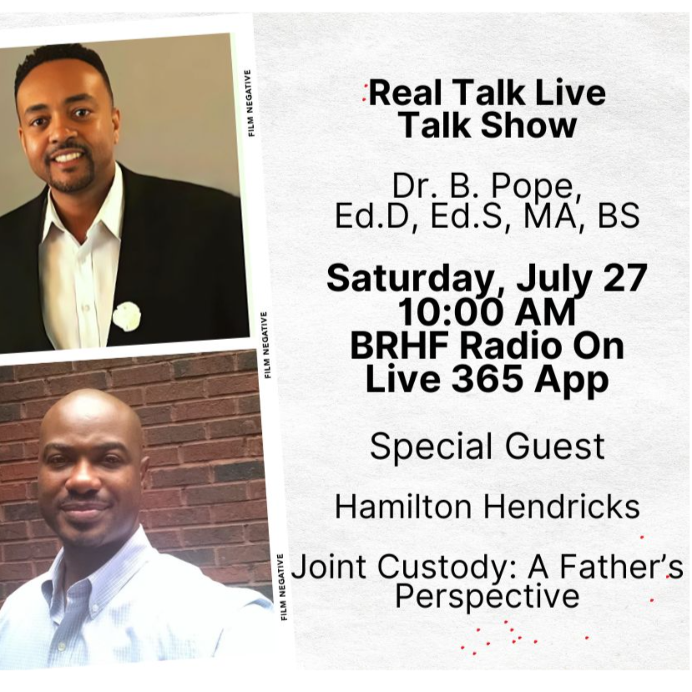 Joint Cusody: A Father's Perspective: Special Guest Hamilton Hendricks